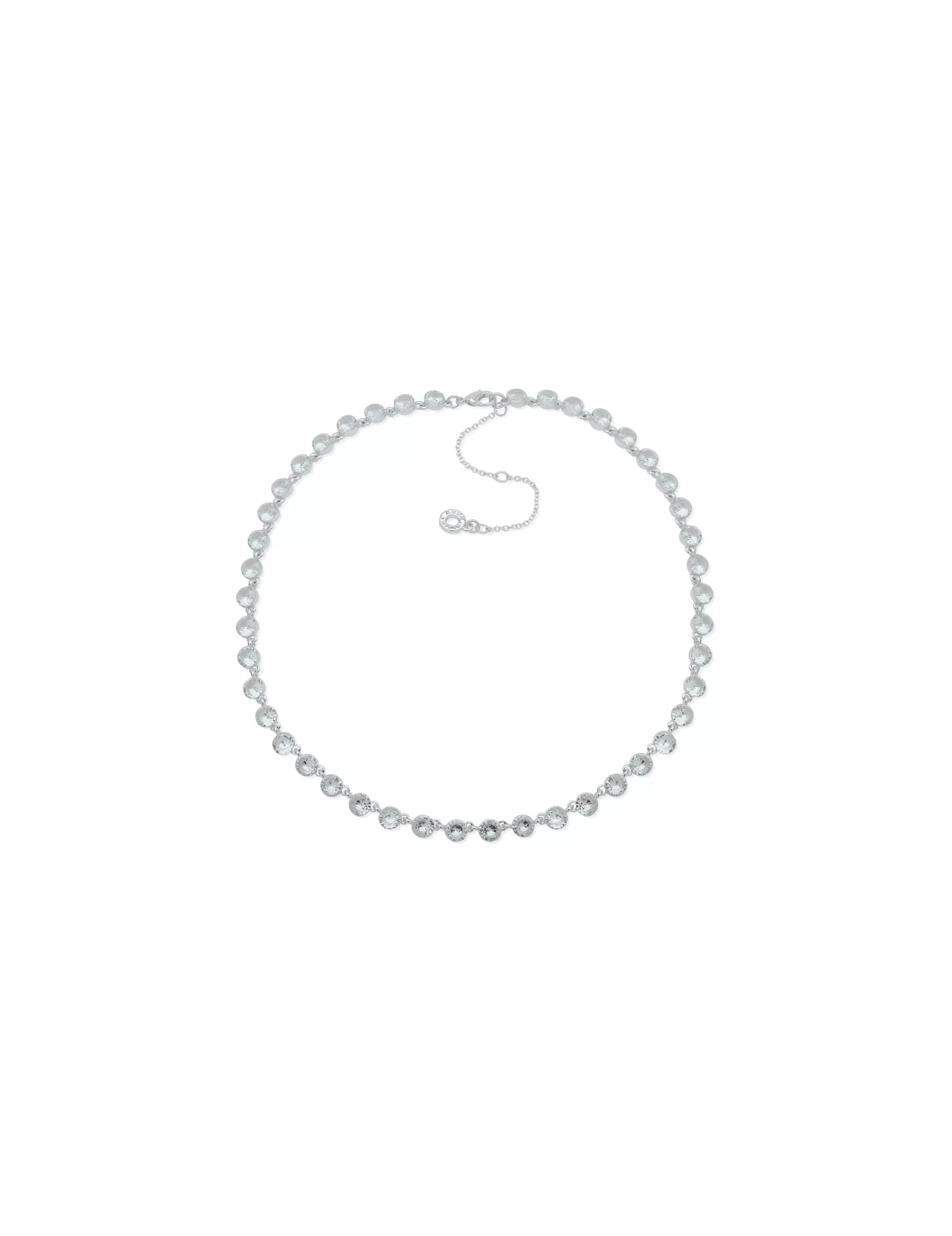 Online Anne Klein 16IN Silver CZ Collar Necklace