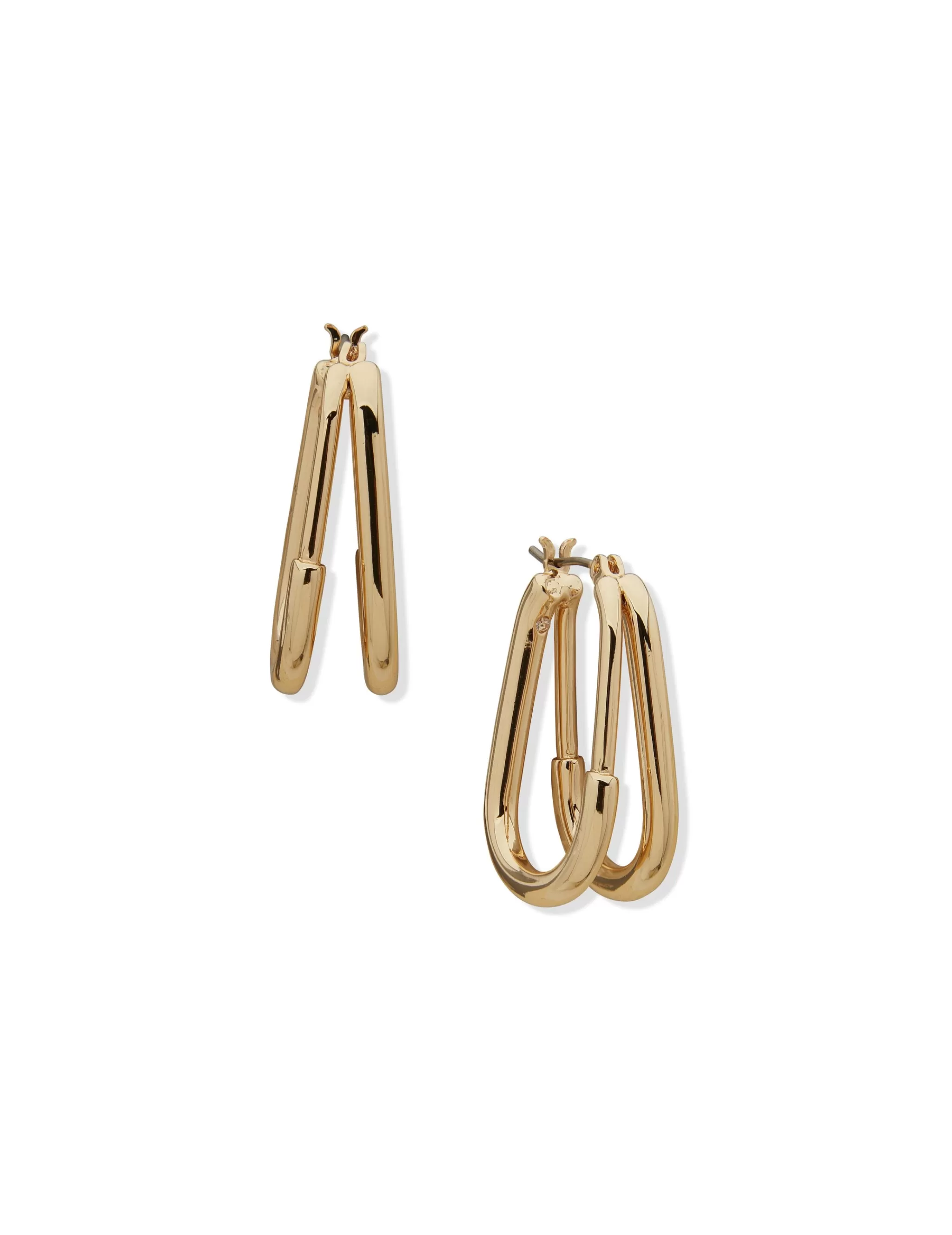 Best Sale Anne Klein 28MM Double Row Hoop Earrings