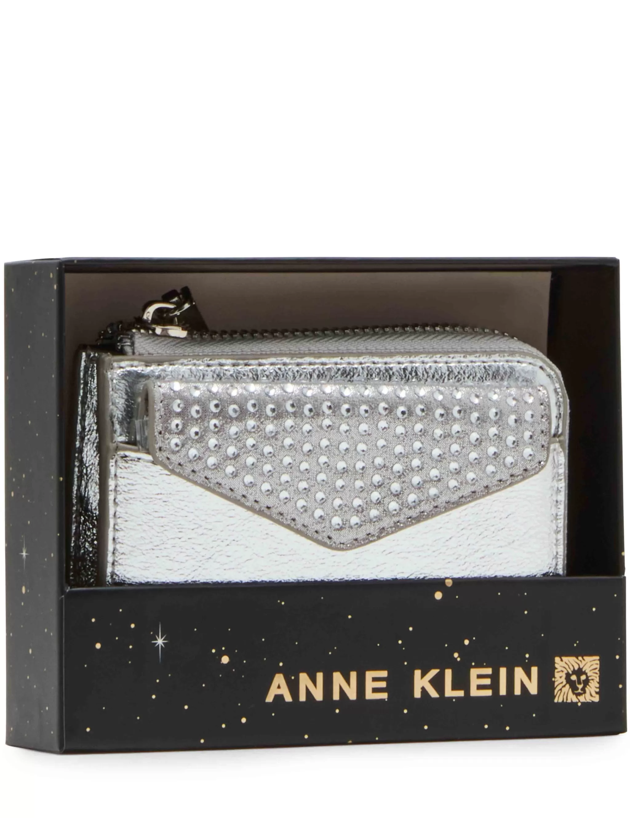 Outlet Anne Klein 2 Piece Envelope Flap Curved Wallet With Rhinestones