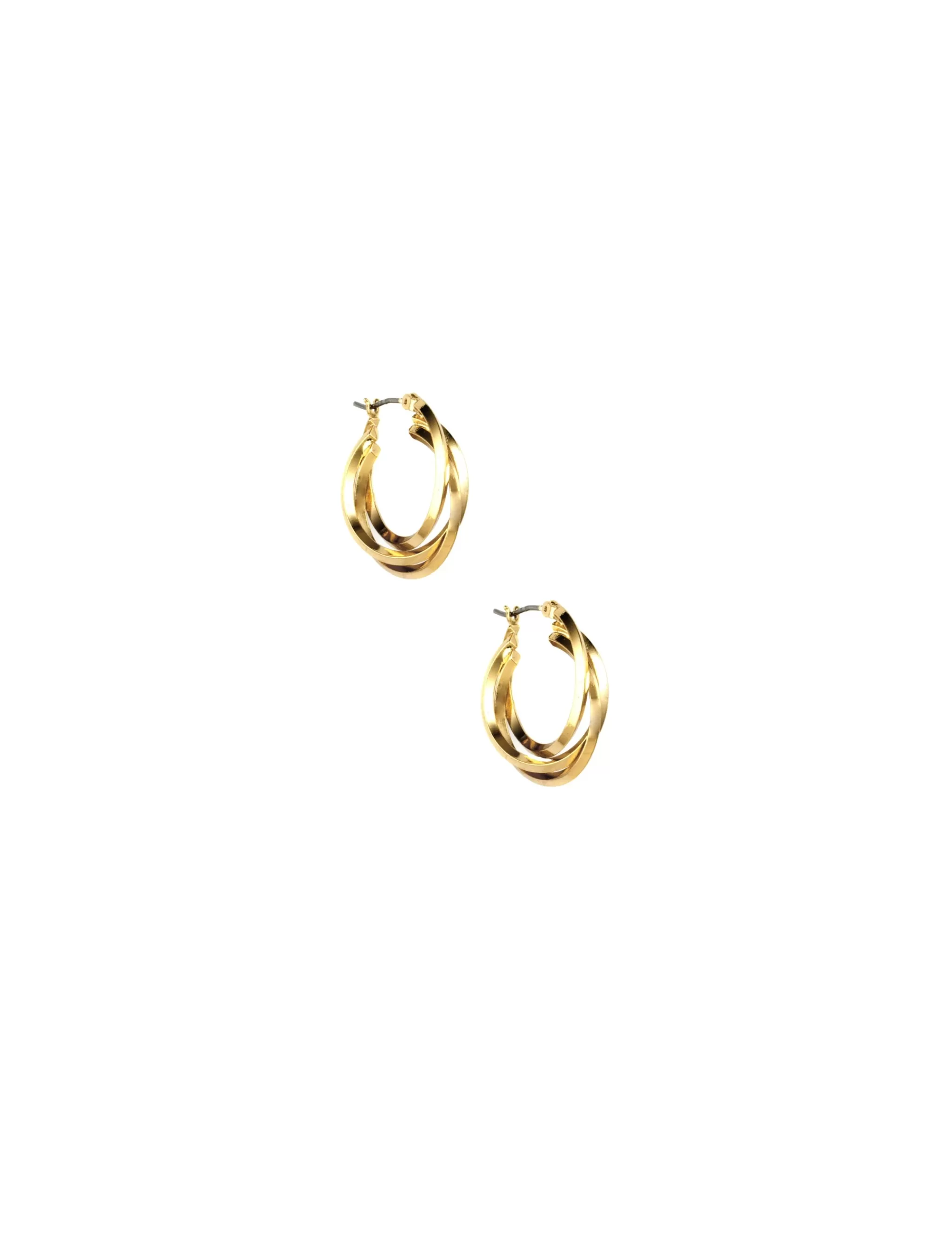 Store Anne Klein 32MM 3 Ring Hoop Earrings
