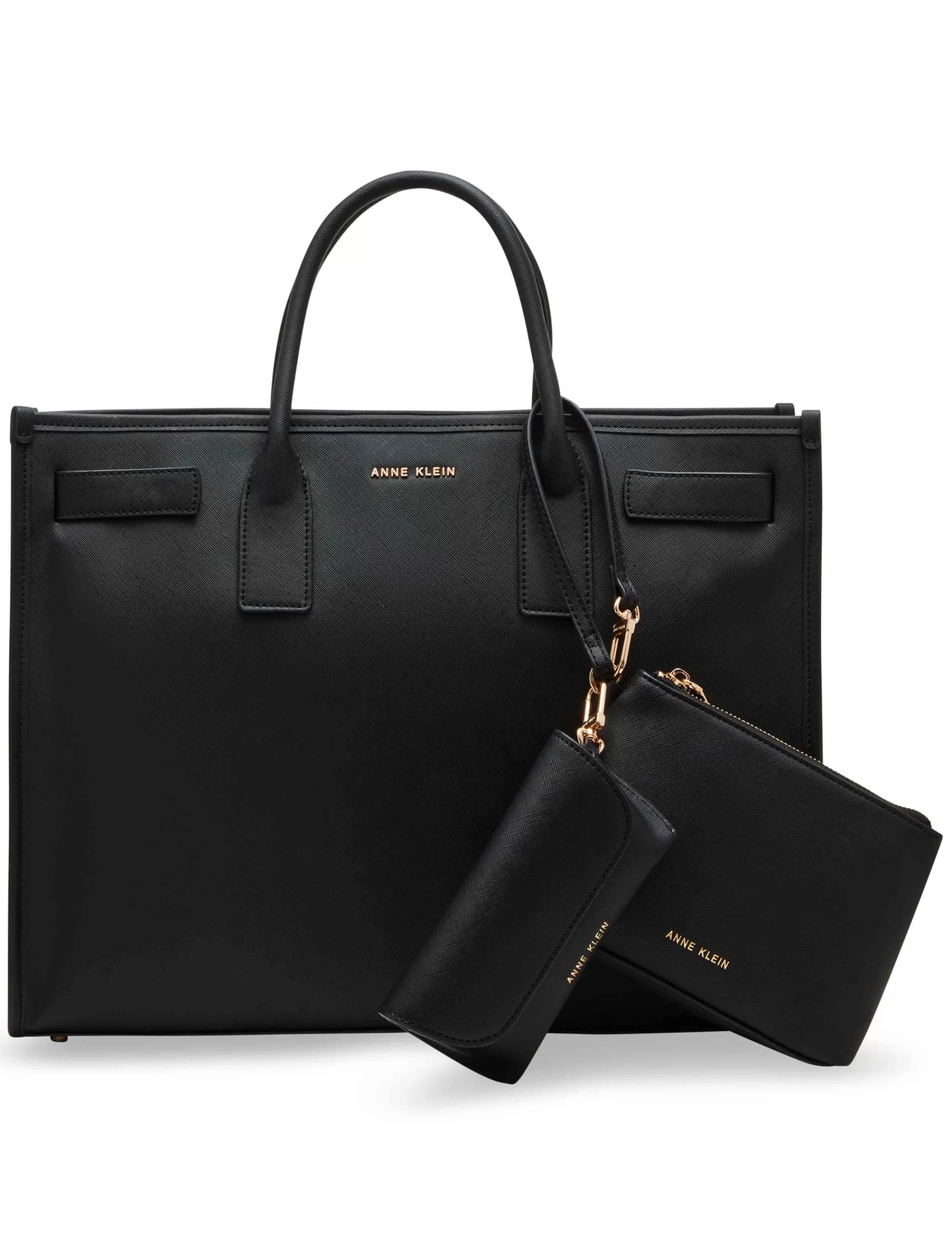 Store Anne Klein 3 Piece Work Tote Gift Set Black