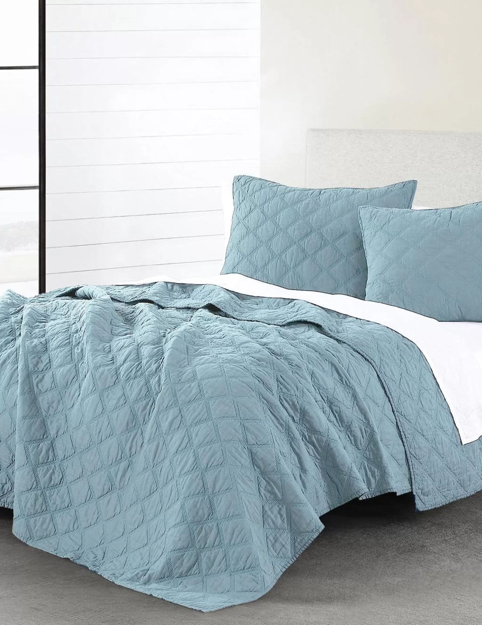 Cheap Anne Klein AK Diamond Quilt Set Lt Aqua