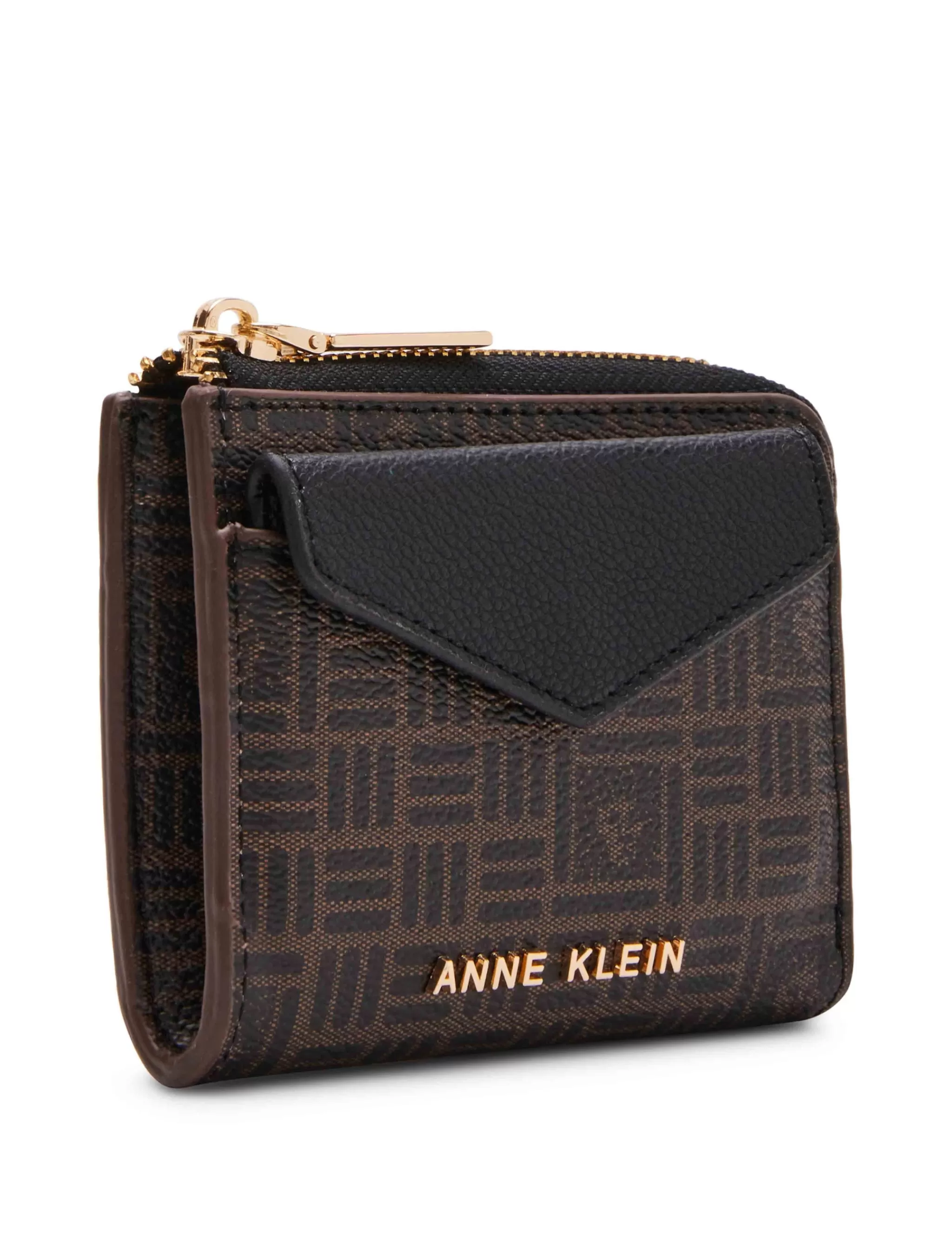 Cheap Anne Klein AK Envelope Flap Curved Wallet In Tile Lion Logo