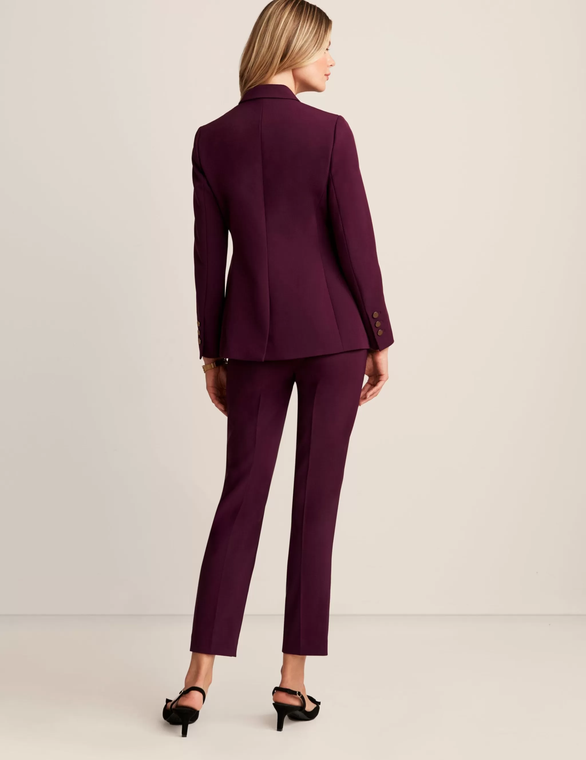 Cheap Anne Klein Anne Stretch Triple Pocket Jacket Deep Plum