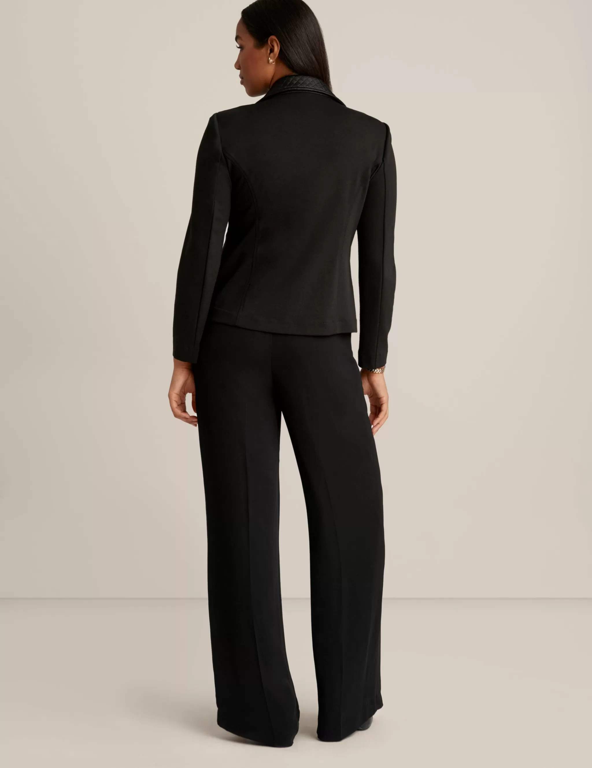 Sale Anne Klein Asymmetric Moto Jacket Anne Black