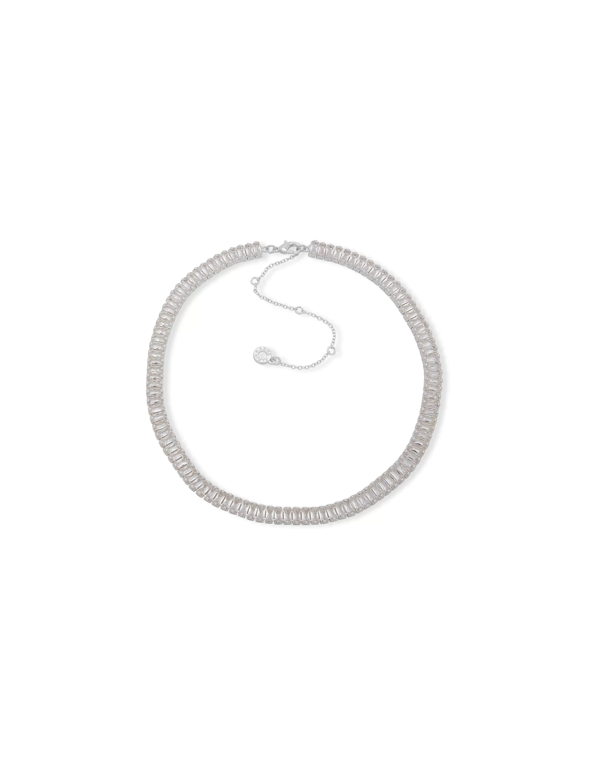 Discount Anne Klein Baguette Crystal Stone Collar Necklace