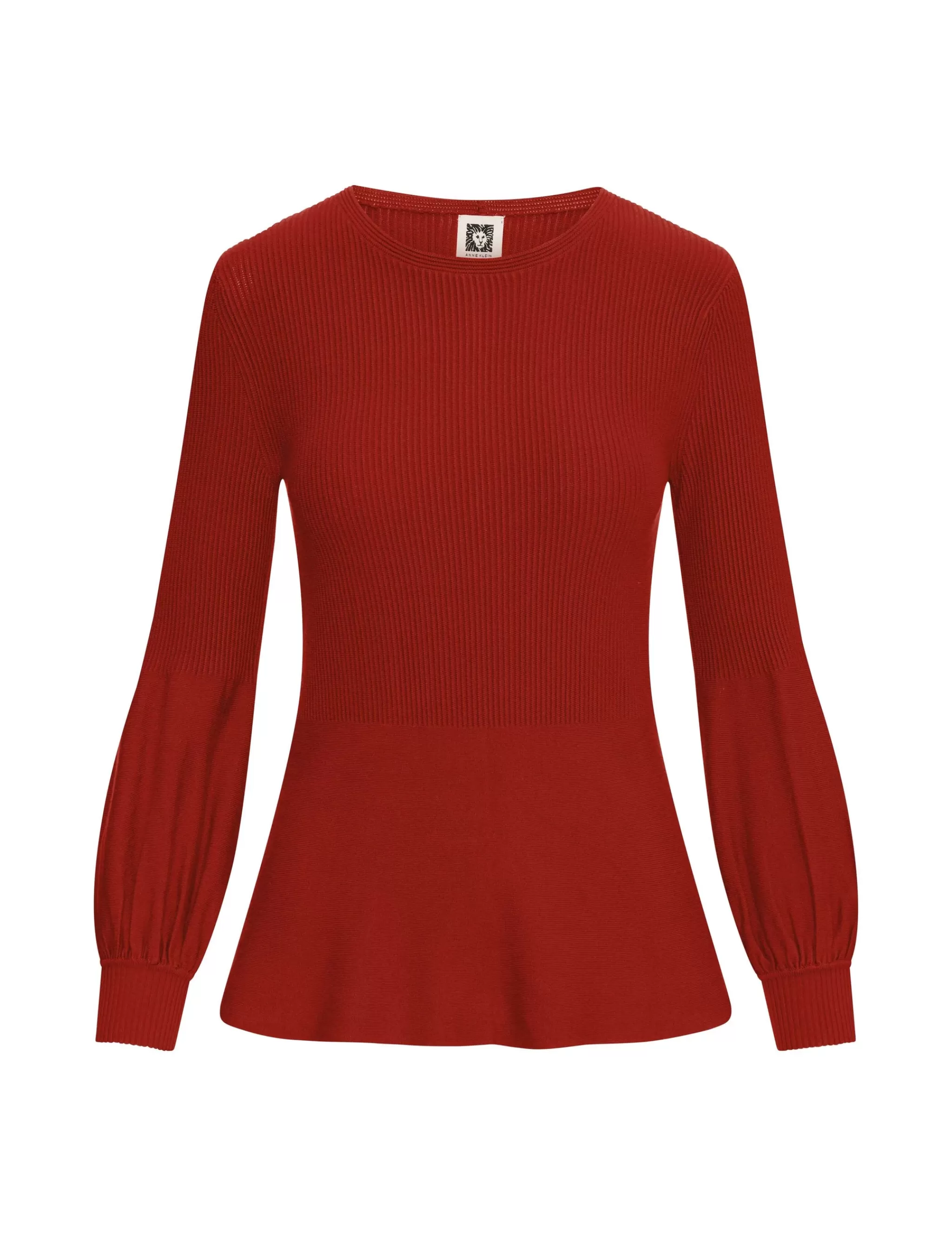Store Anne Klein Balloon Sleeve Sweater- Sale Titian Red