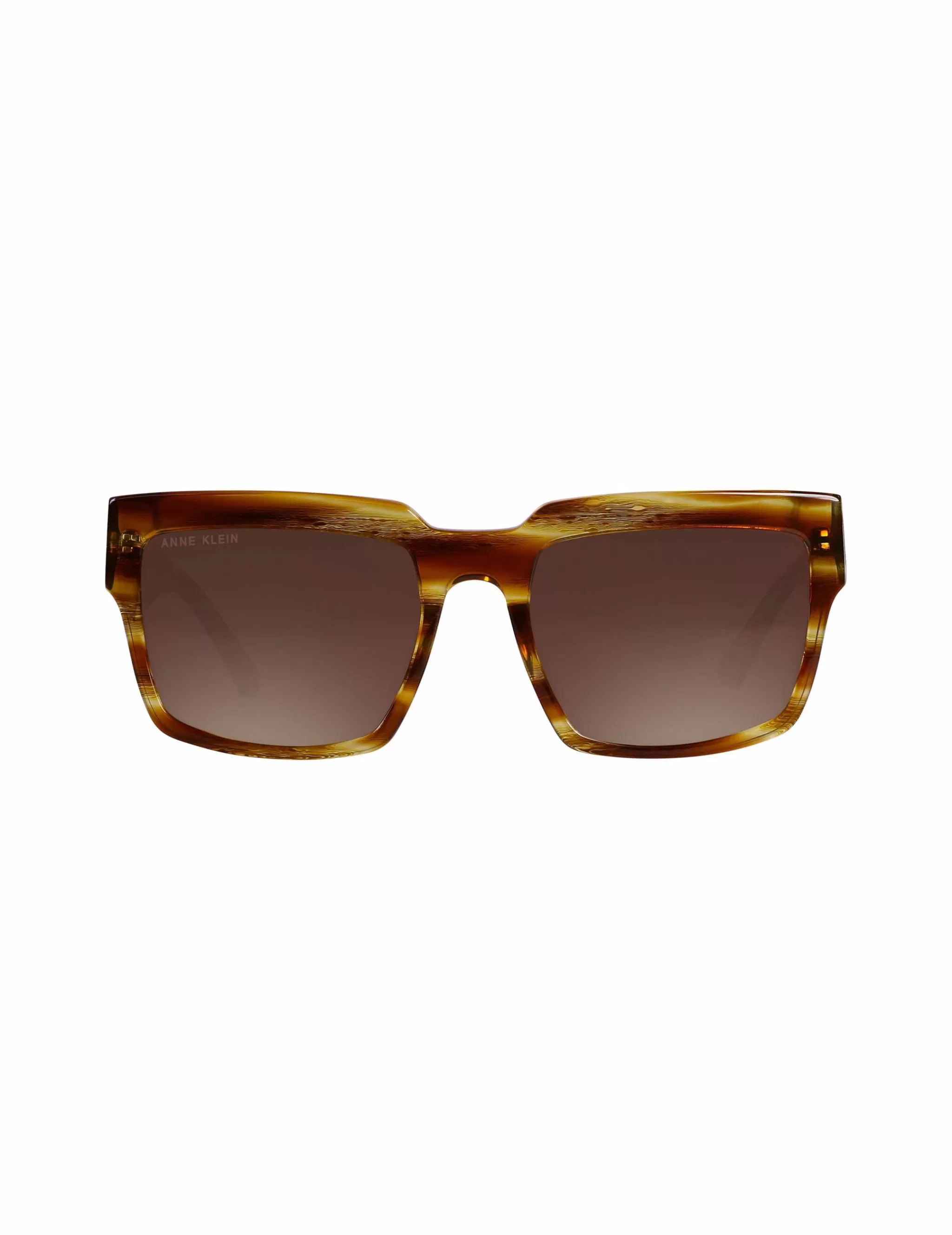Clearance Anne Klein Blonde Horn Oversized Square Sunglasses