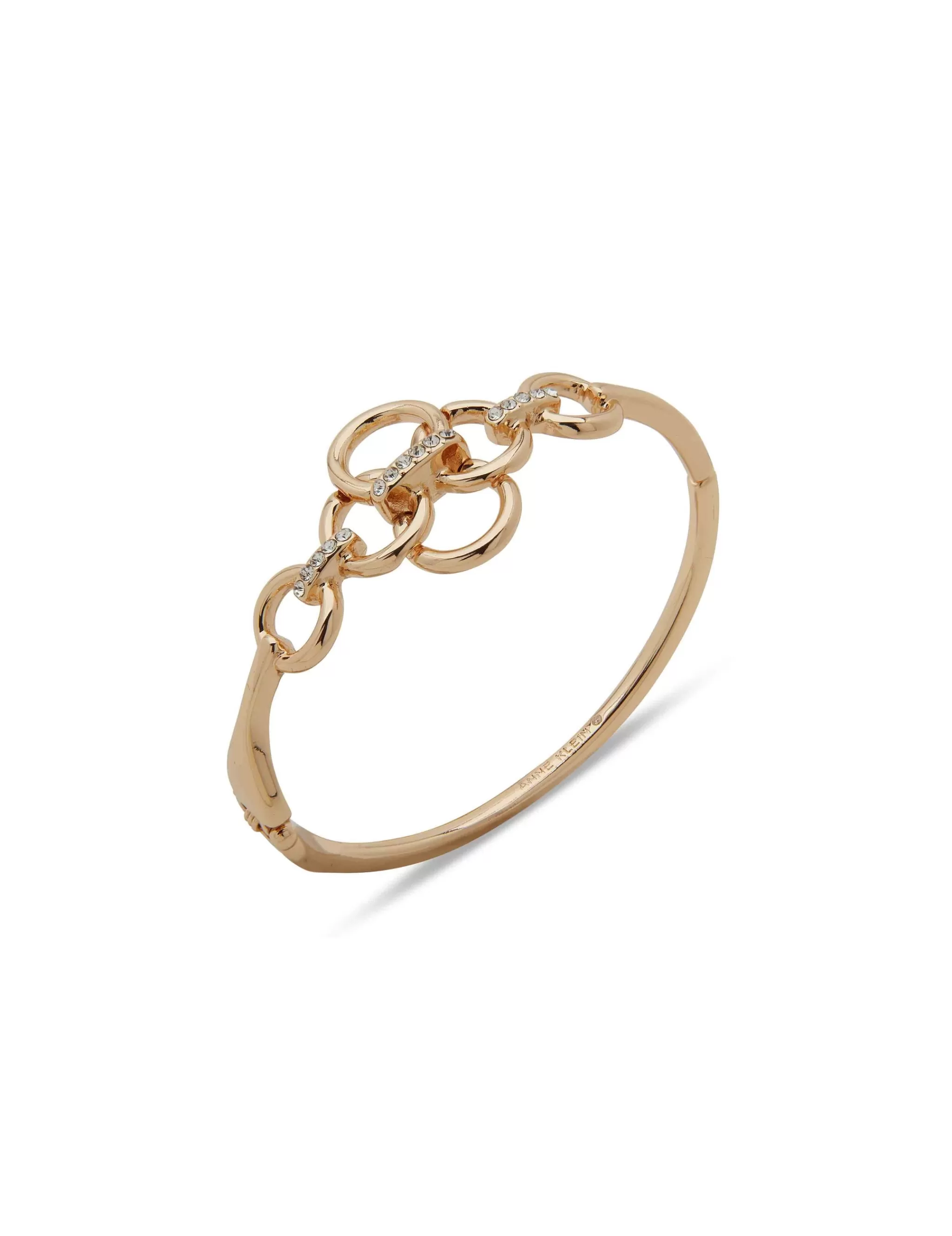 Discount Anne Klein Boxed Gold Round Link Cuff Bracelet