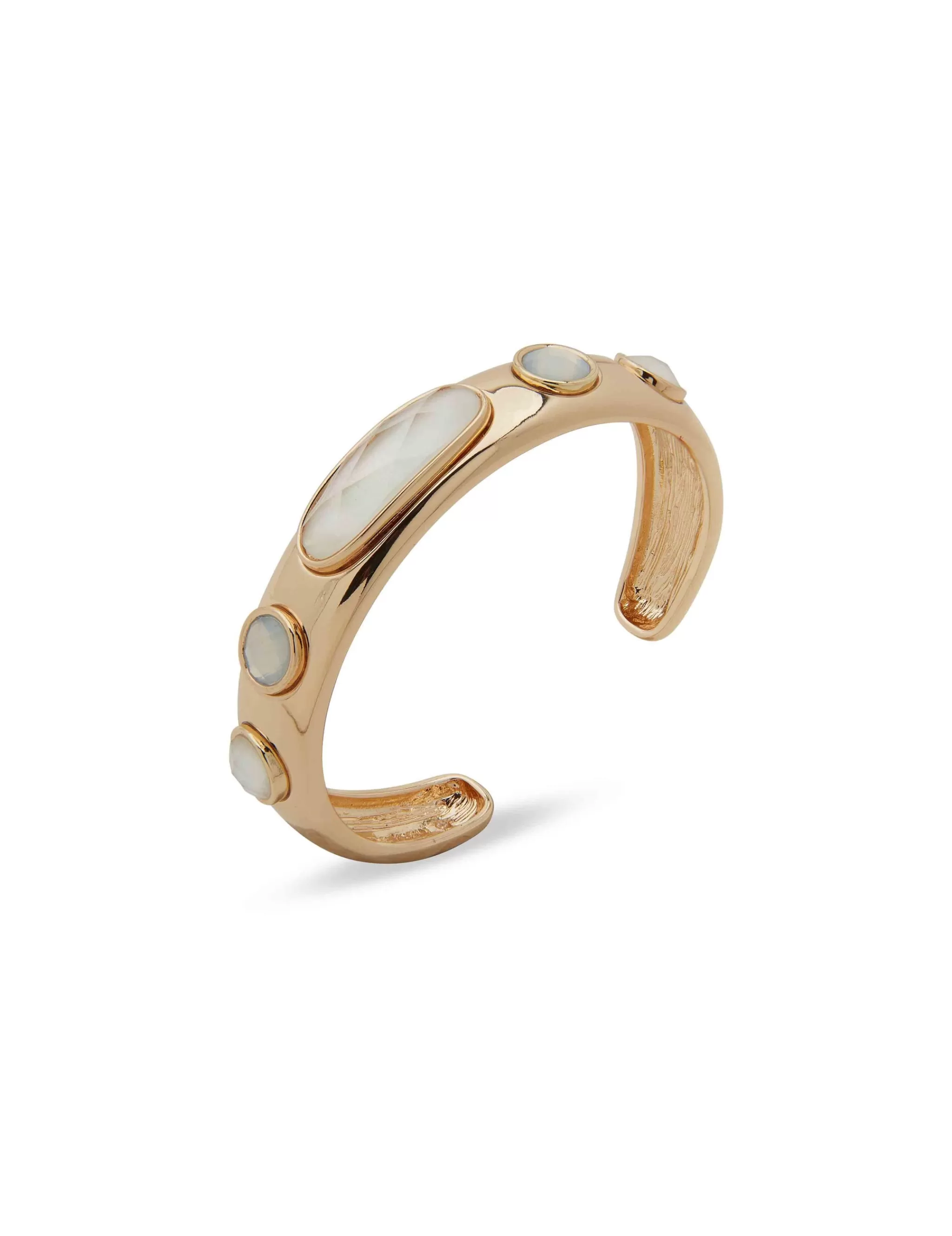 Discount Anne Klein Boxed Gold Stone Cuff Bracelet