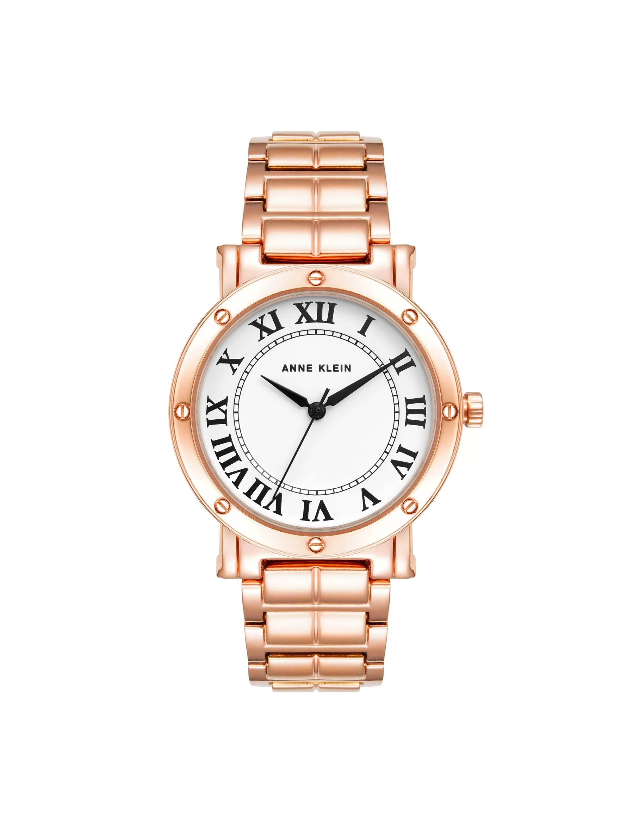 Store Anne Klein Boyfriend Everyday Bracelet Watch Rose Gold-Tone