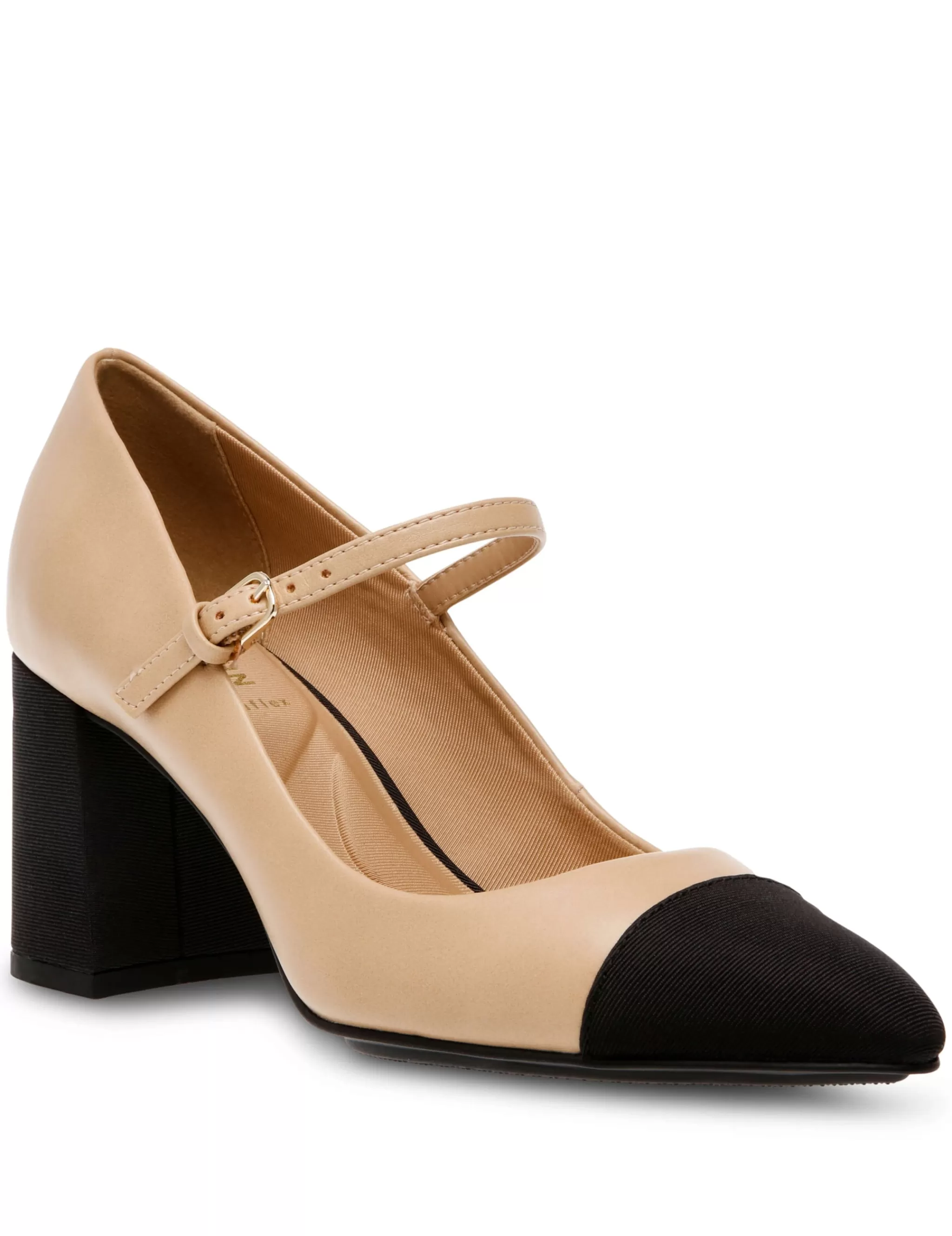 Hot Anne Klein Bryant Pump Nude/ Black