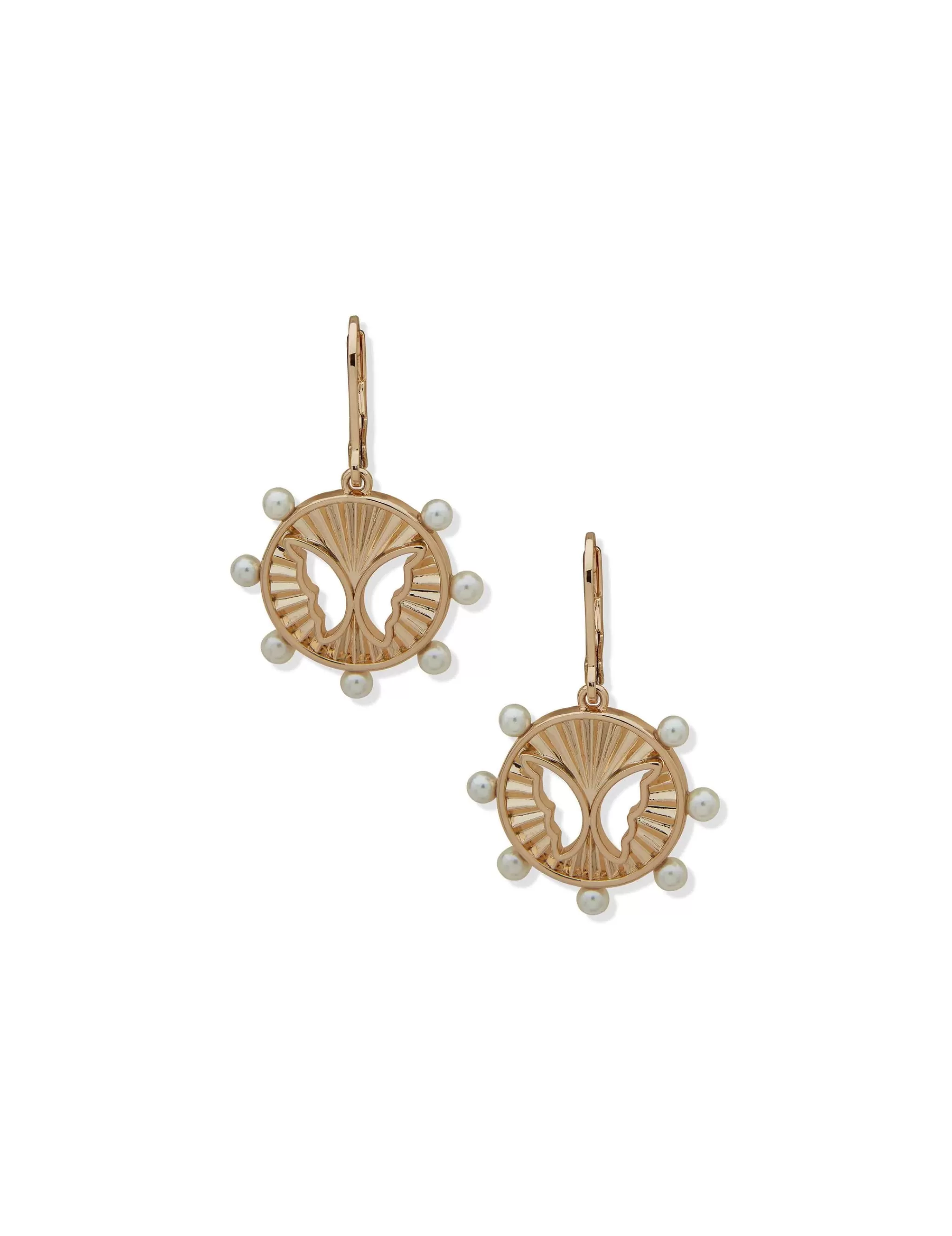 Clearance Anne Klein Butterfly Motif Drop Earrings