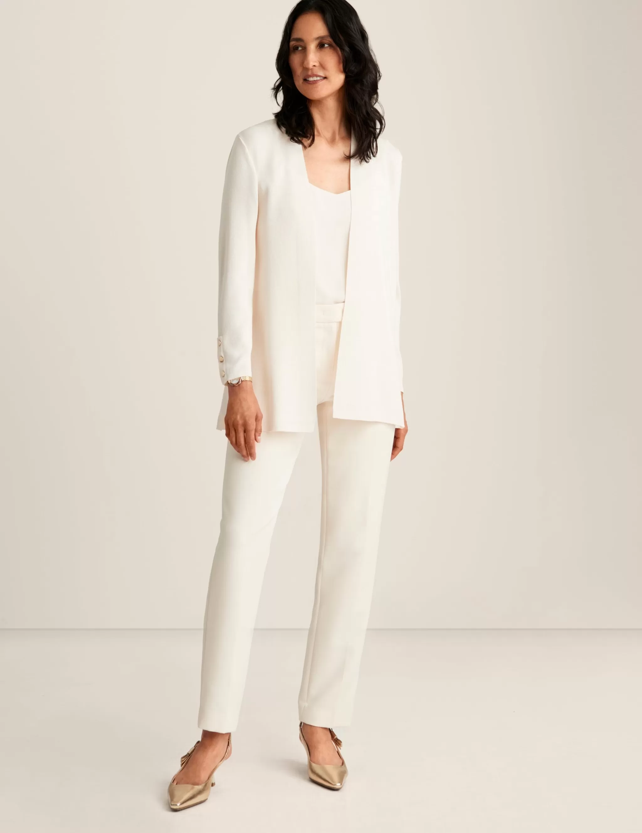 Online Anne Klein Carmel Self Edge Kissing Front Cardigan
