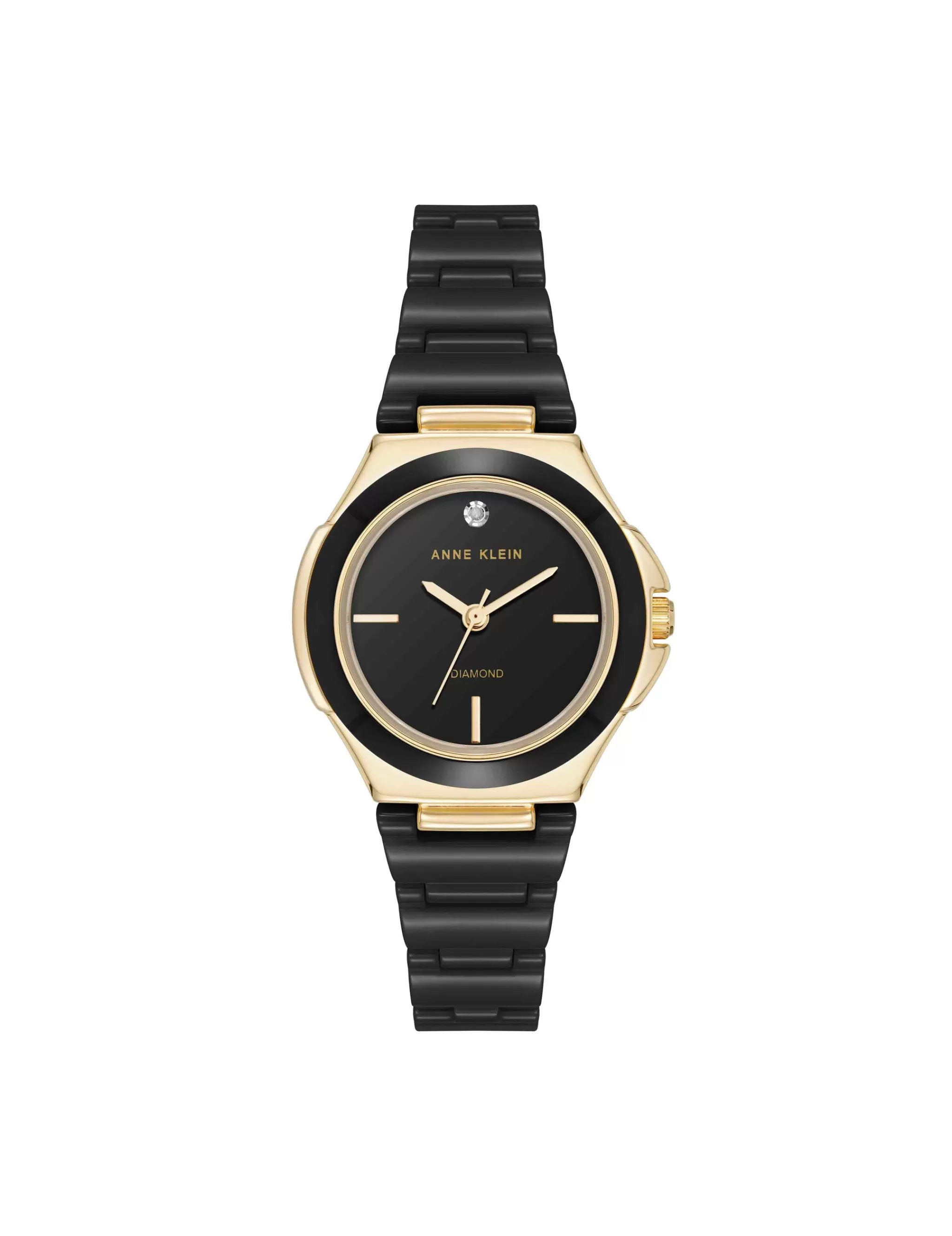 Outlet Anne Klein Ceramic Bracelet And Bezel Watch Gold-Tone/Black