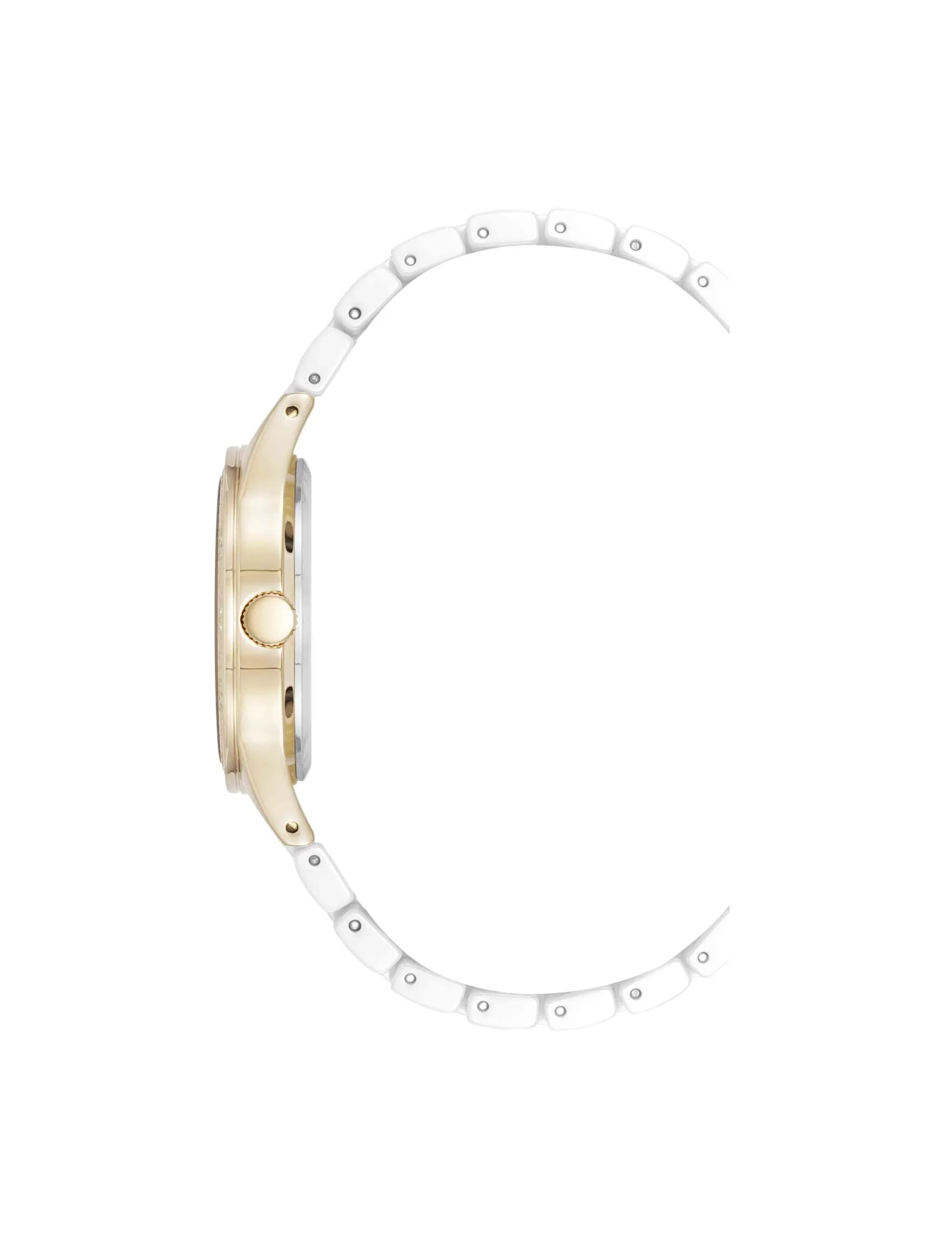 New Anne Klein Ceramic Bracelet Floral Dial Watch