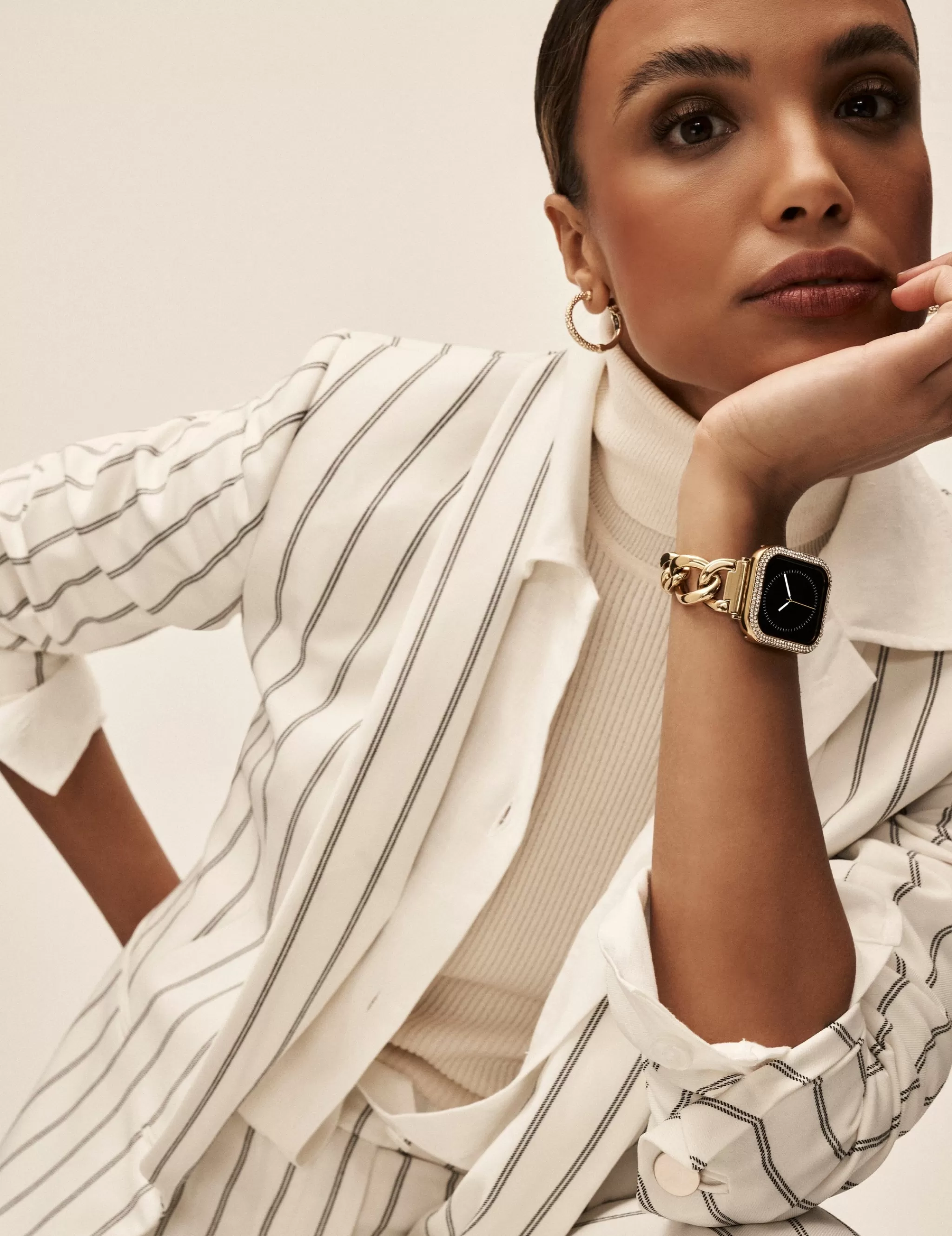 Flash Sale Anne Klein Chain Link Bracelet Band For Apple Watch®