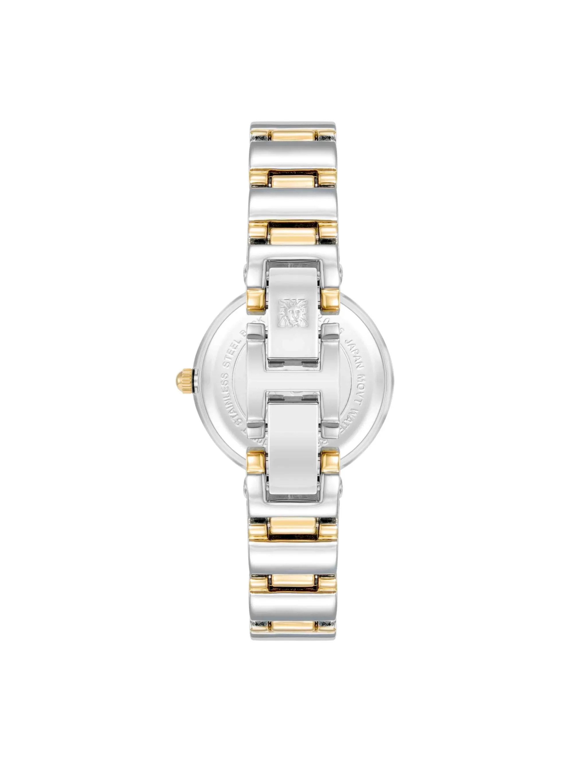 Outlet Anne Klein Classic Diamond Accented Bracelet Watch Black/Two-Tone
