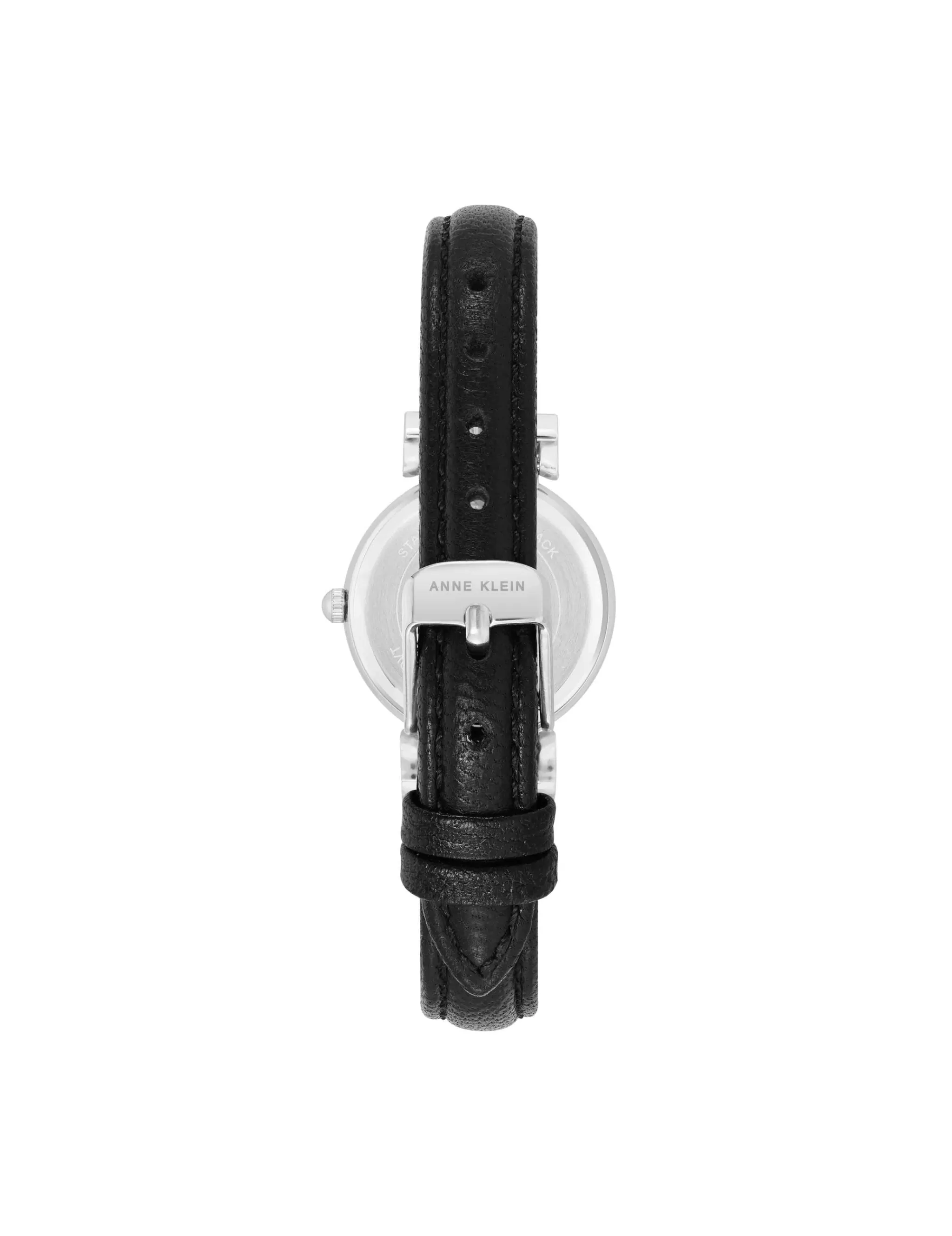 Discount Anne Klein Classic Leather Strap Watch