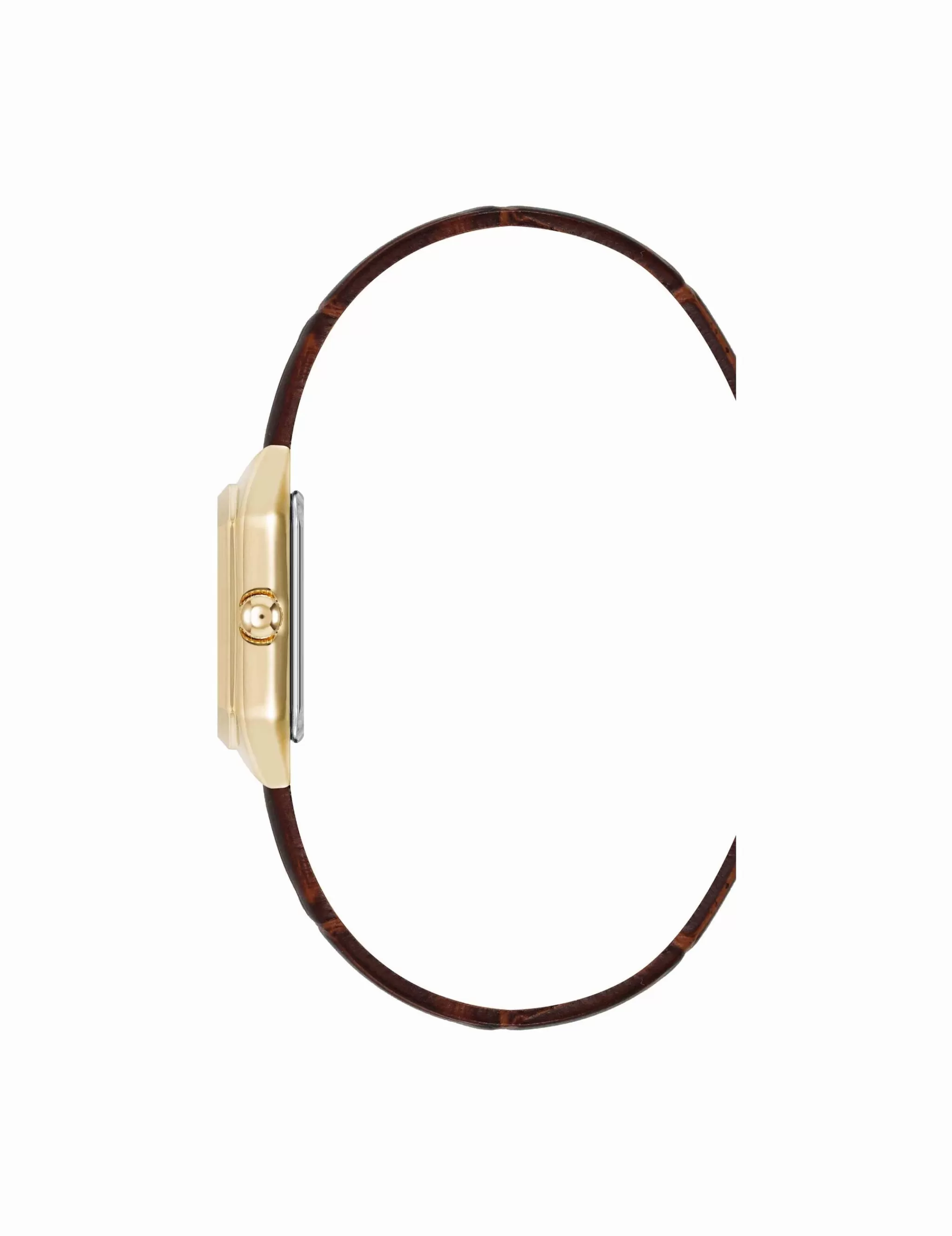 Flash Sale Anne Klein Consider It Octagonal Leather Band Watch