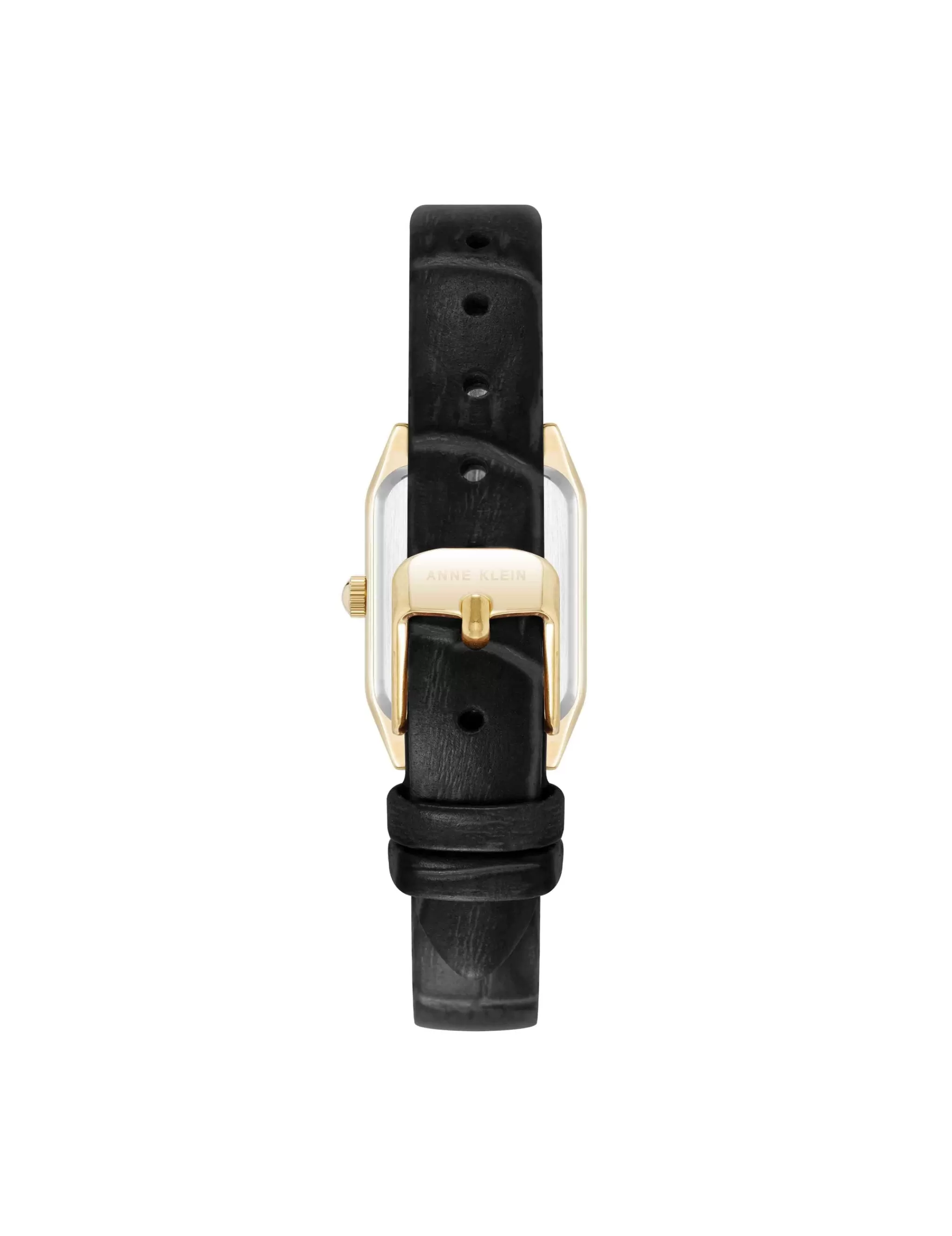 Flash Sale Anne Klein Consider It Octagonal Leather Band Watch