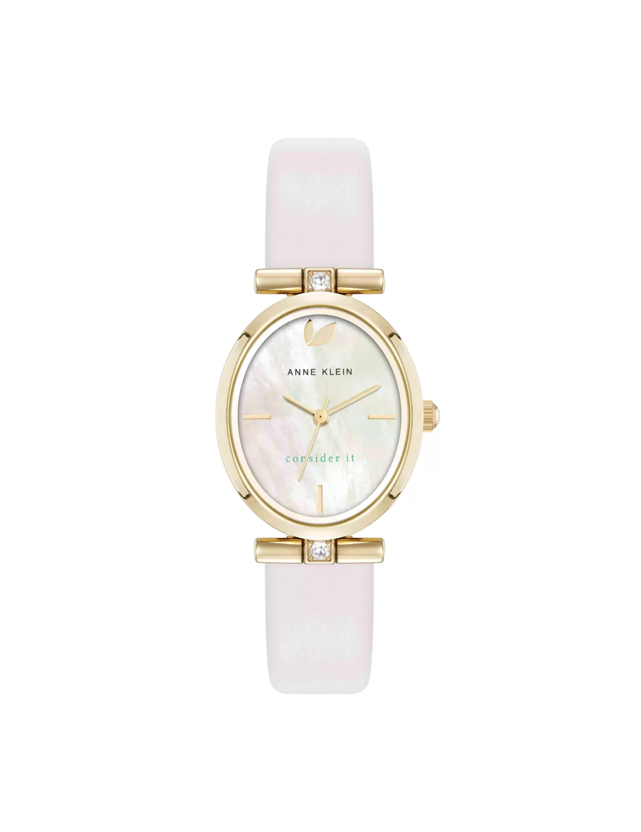 Cheap Anne Klein Consider It Oval Case Leather Watch