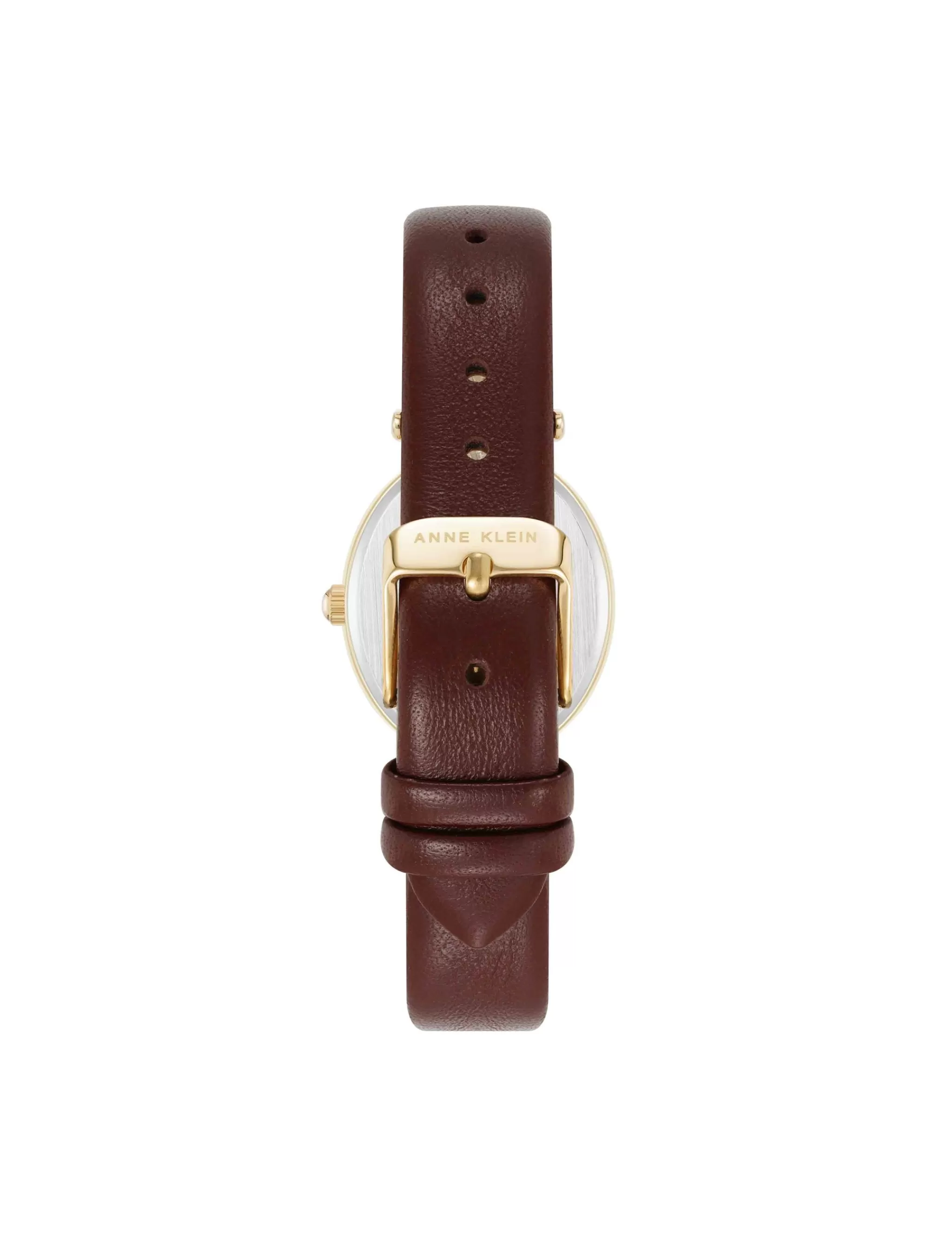 Store Anne Klein Consider It Oval Case Leather Watch