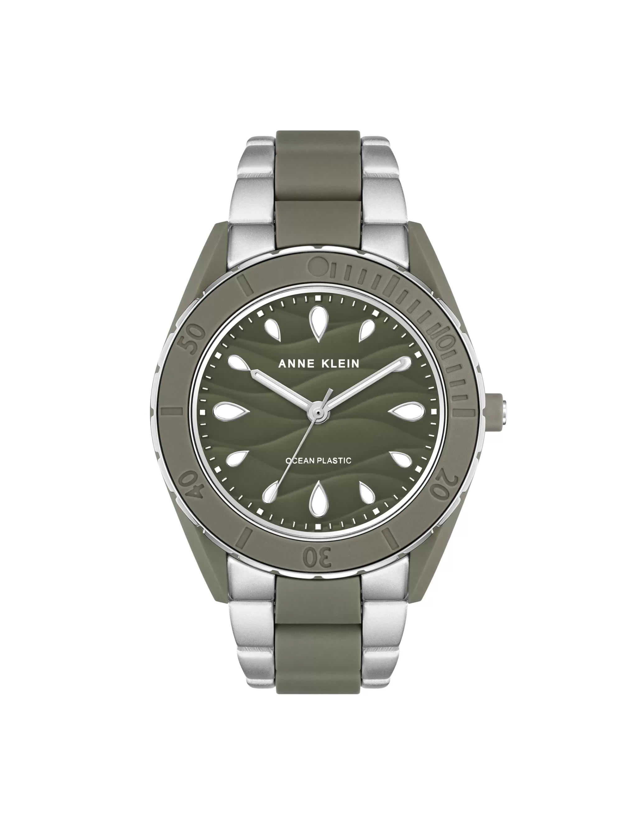 Clearance Anne Klein Consider It Solar Recycled Ocean Plastic Bracelet Watch