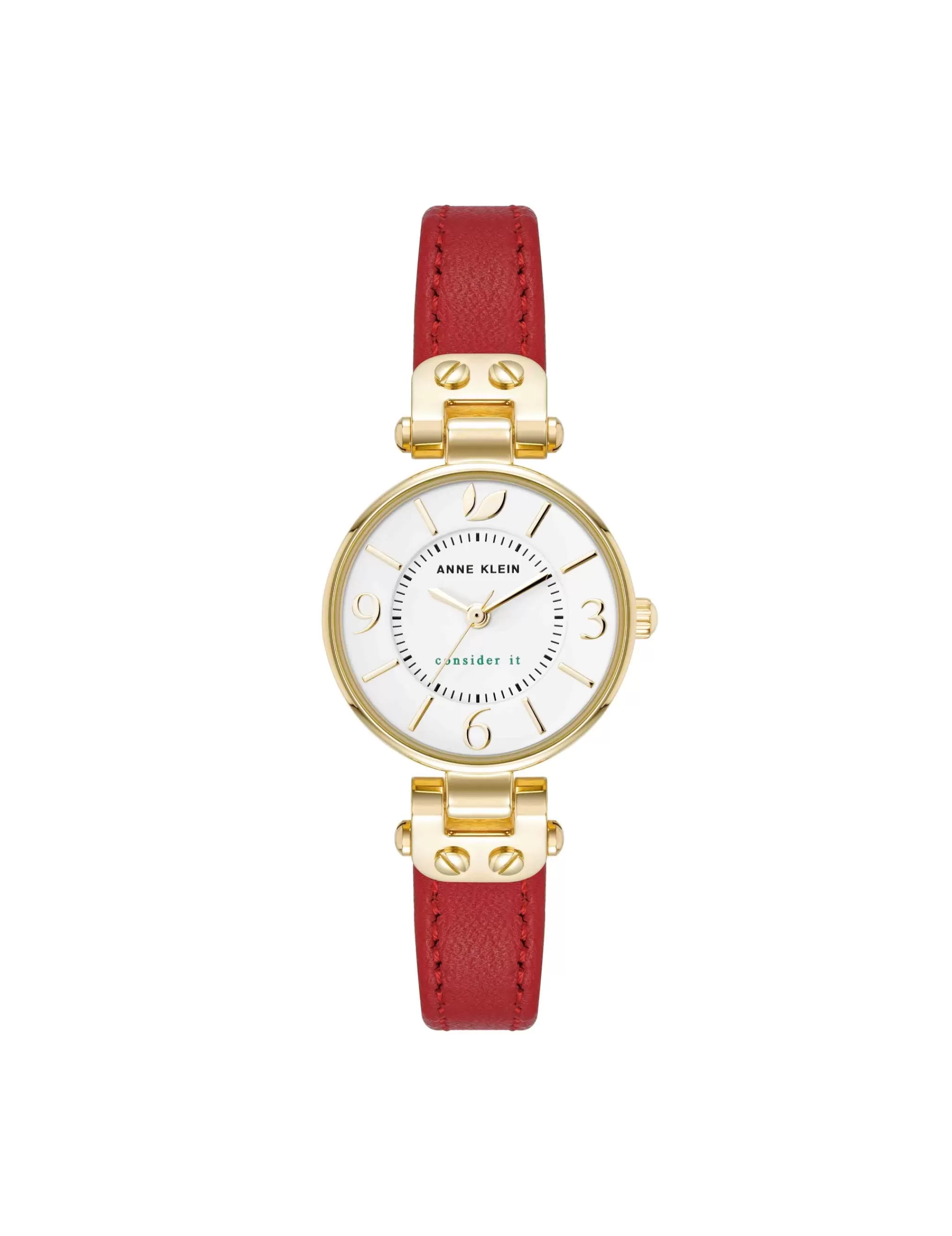 Best Anne Klein Consider It Sustainable Leather Strap Watch