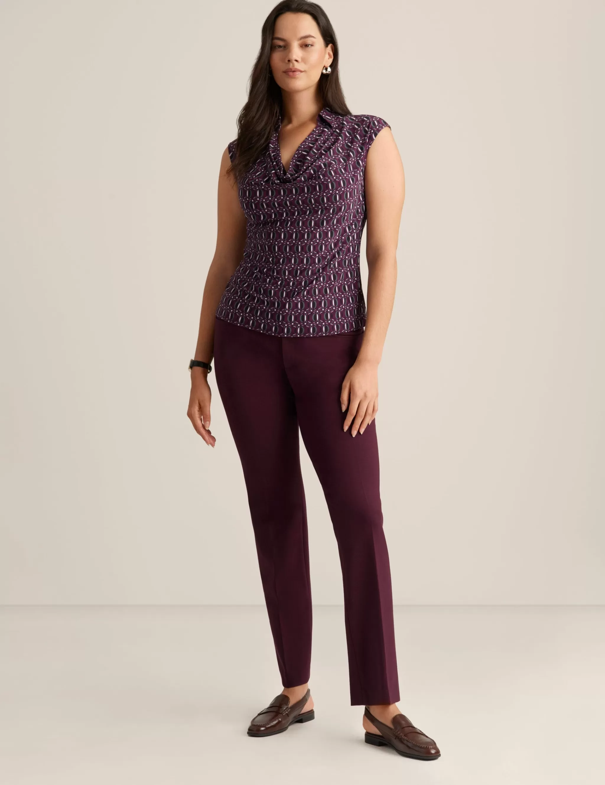 Cheap Anne Klein Cowl Neck Collar Top