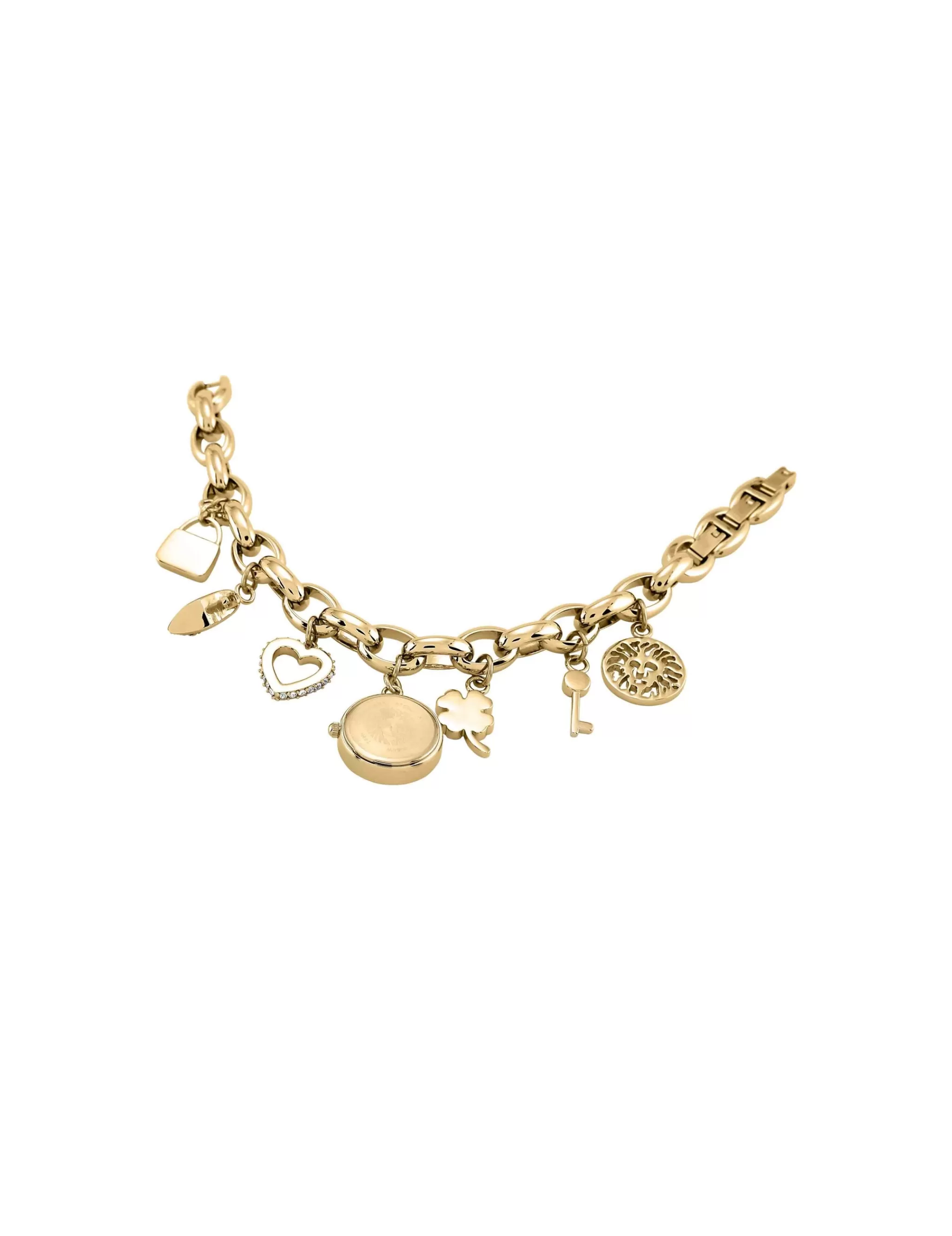 Online Anne Klein Crystal Accented Charm Bracelet Watch