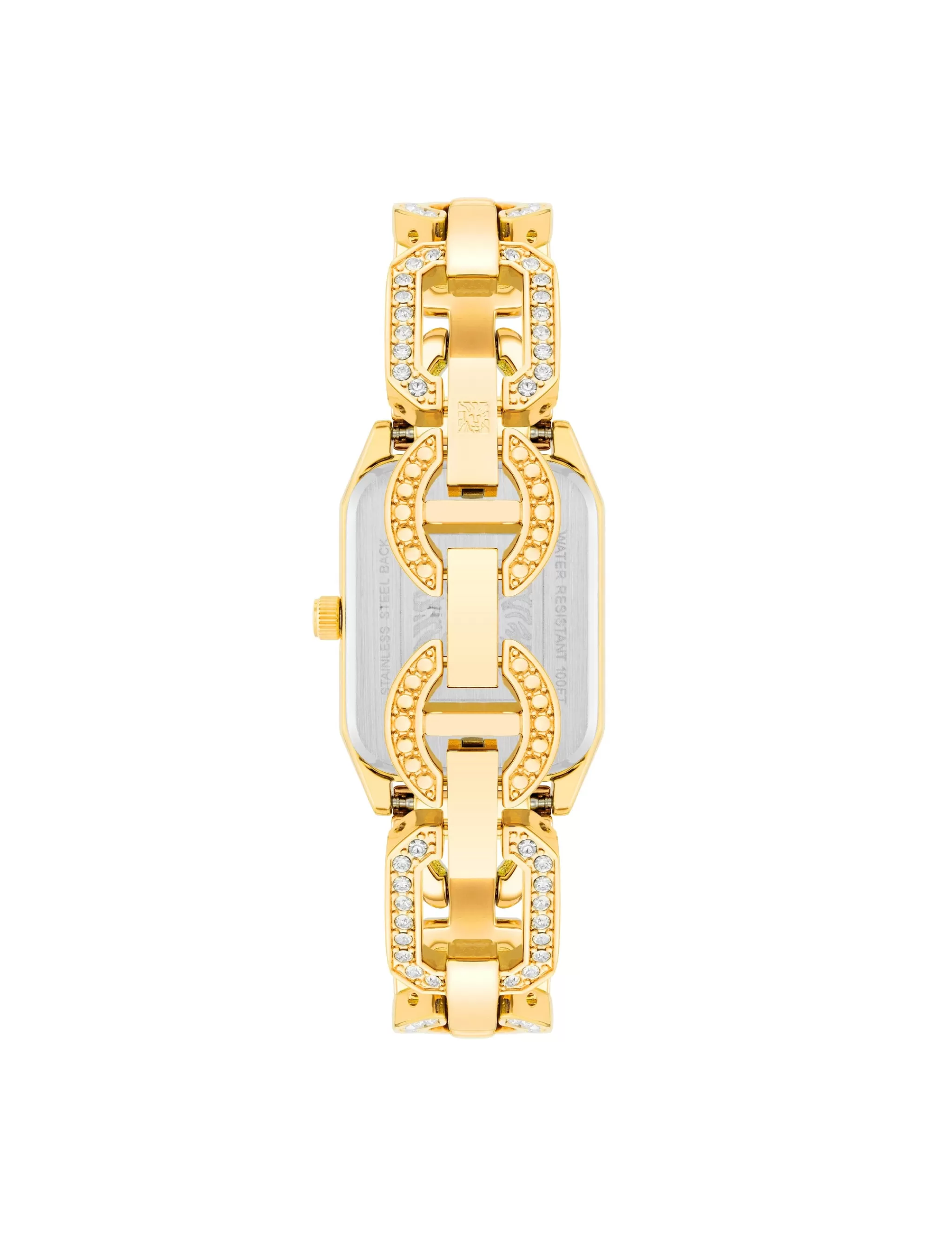 New Anne Klein Crystal Accented Open Link Watch