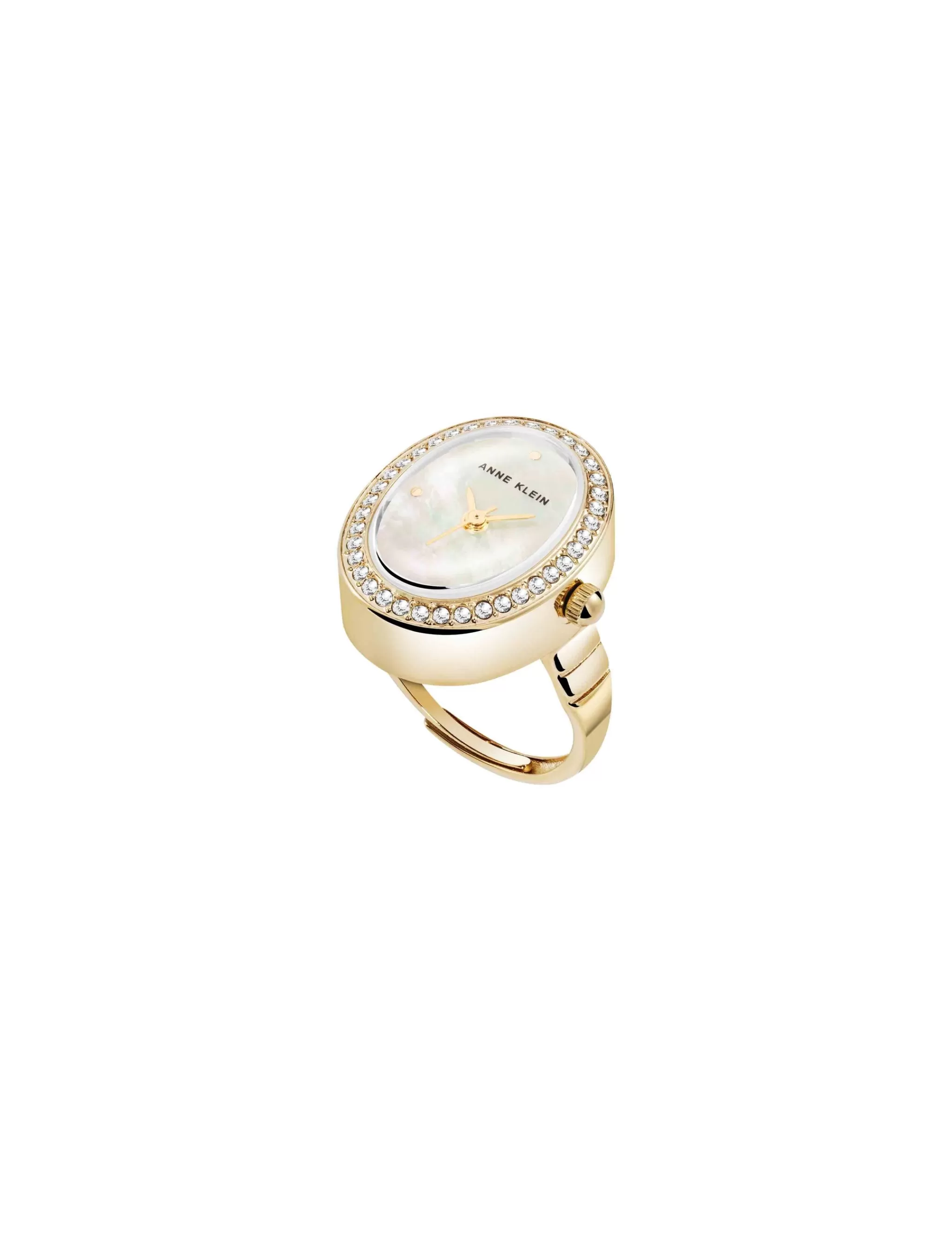 Clearance Anne Klein Crystal Bezel Ring Watch