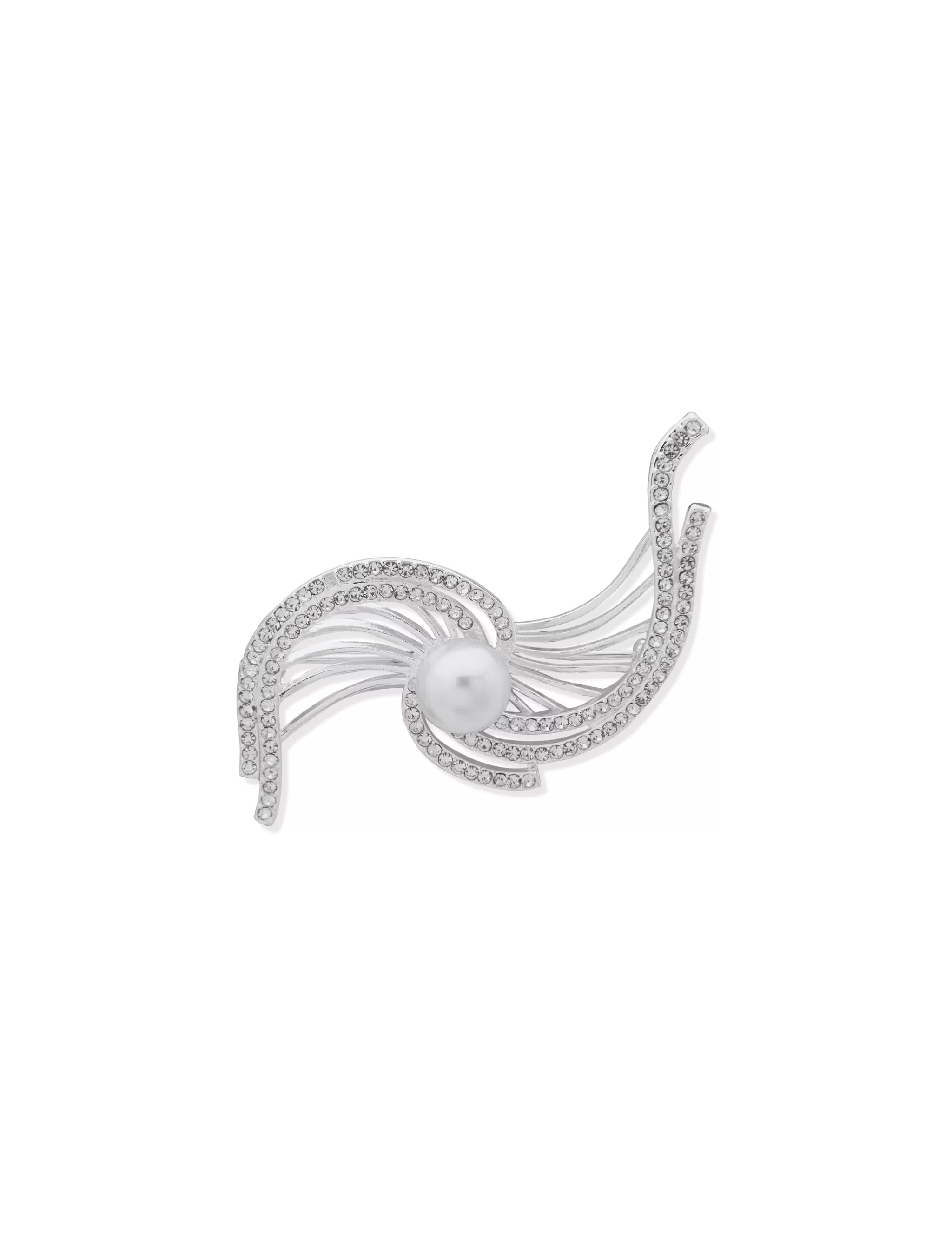 Fashion Anne Klein Crystal Brooch In Gift Box