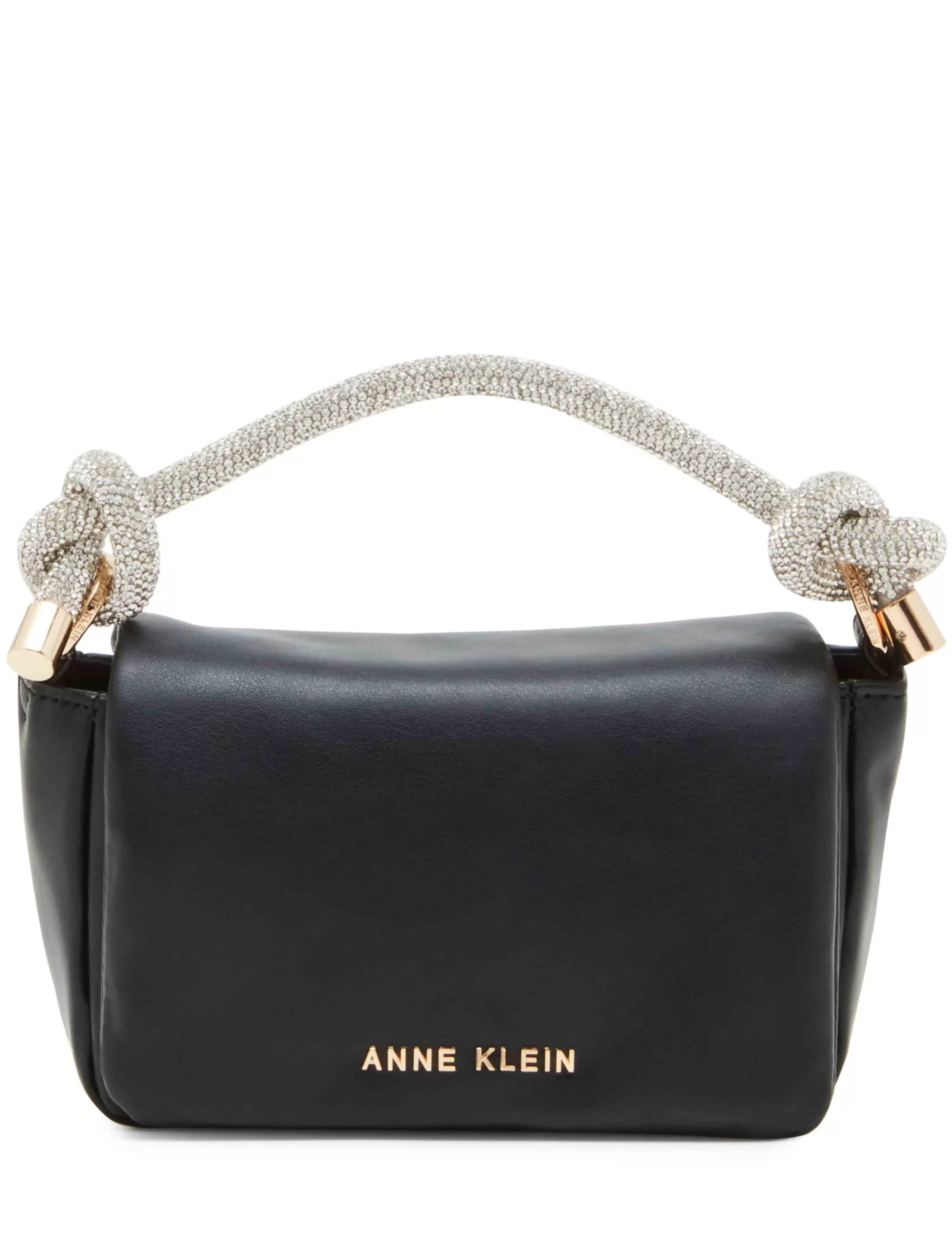 Hot Anne Klein Crystalized Handle Mini Flap Crossbody