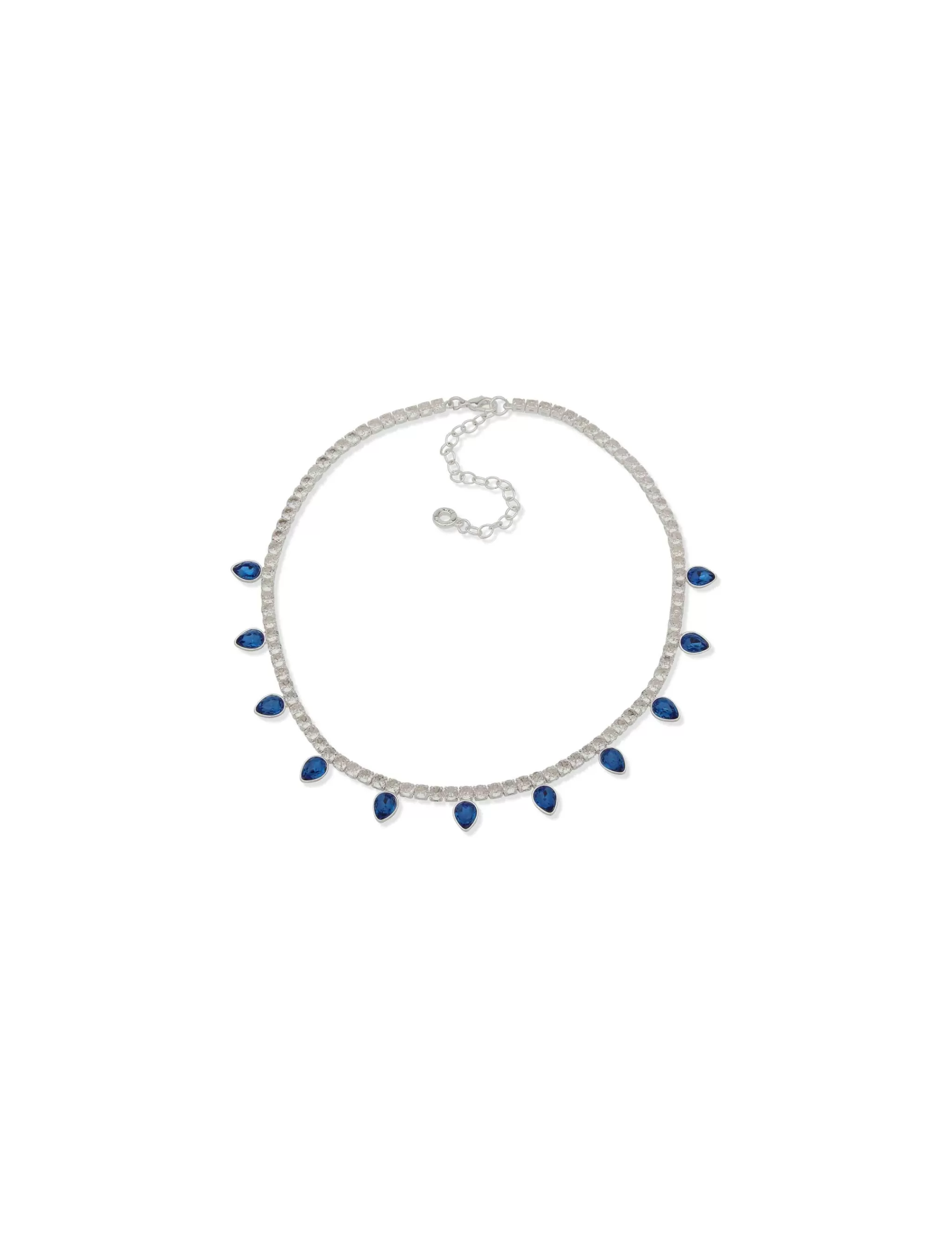 Flash Sale Anne Klein Cup Chain Necklace With Siam Heart Stones