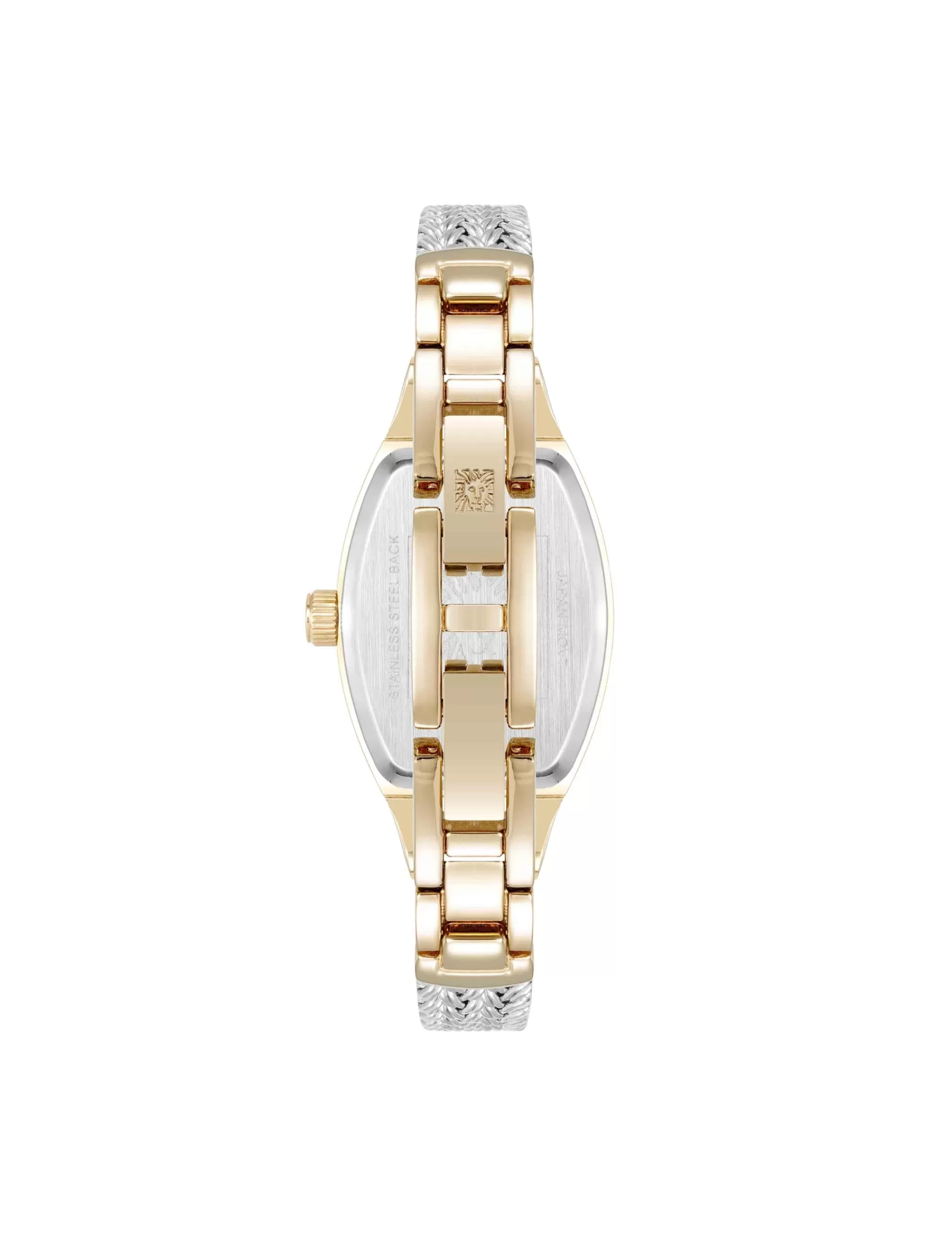 Best Anne Klein Cushion Case Mesh Bracelet Watch Silver-Tone/Gold-Tone