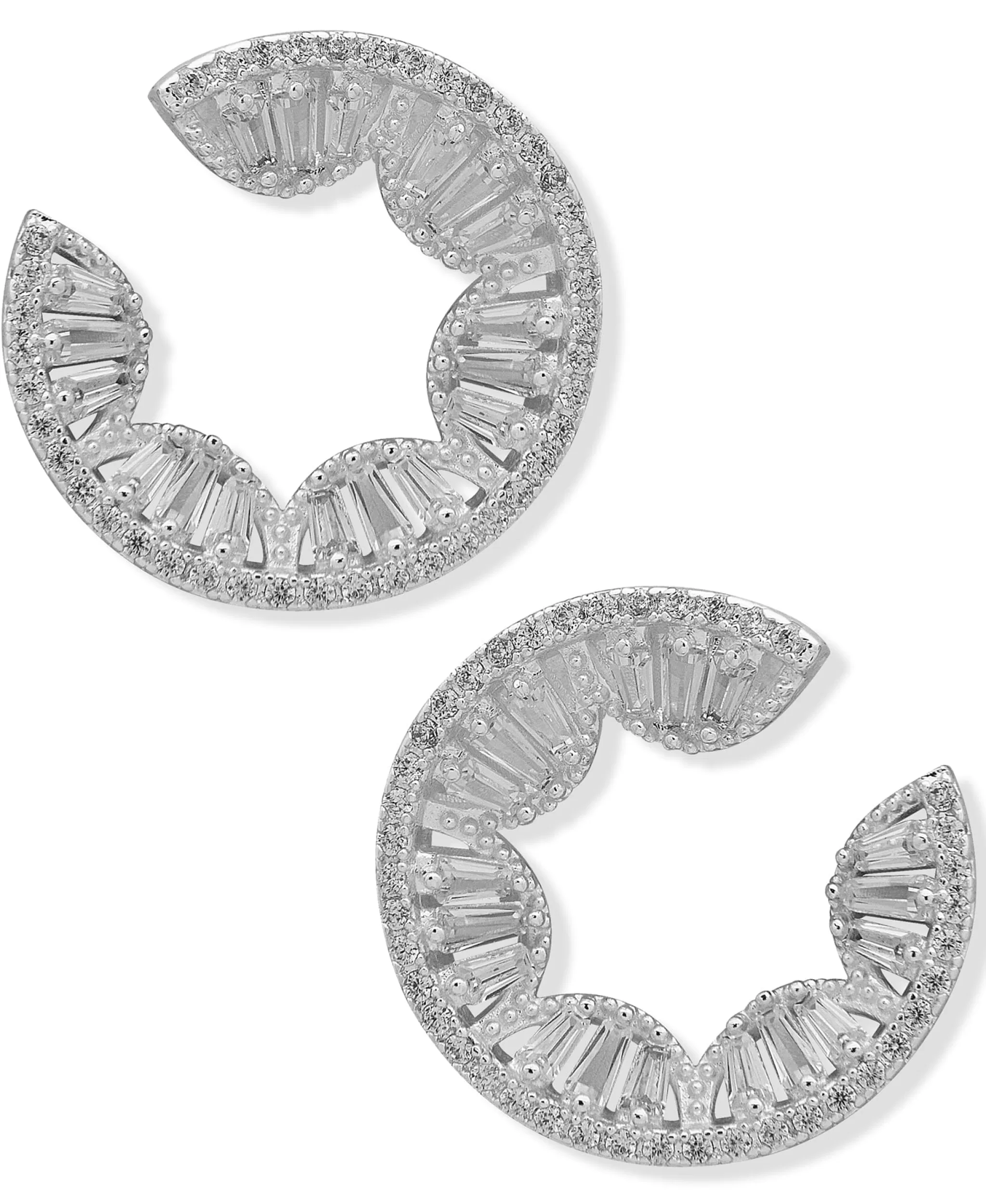New Anne Klein CZ Post Earrings