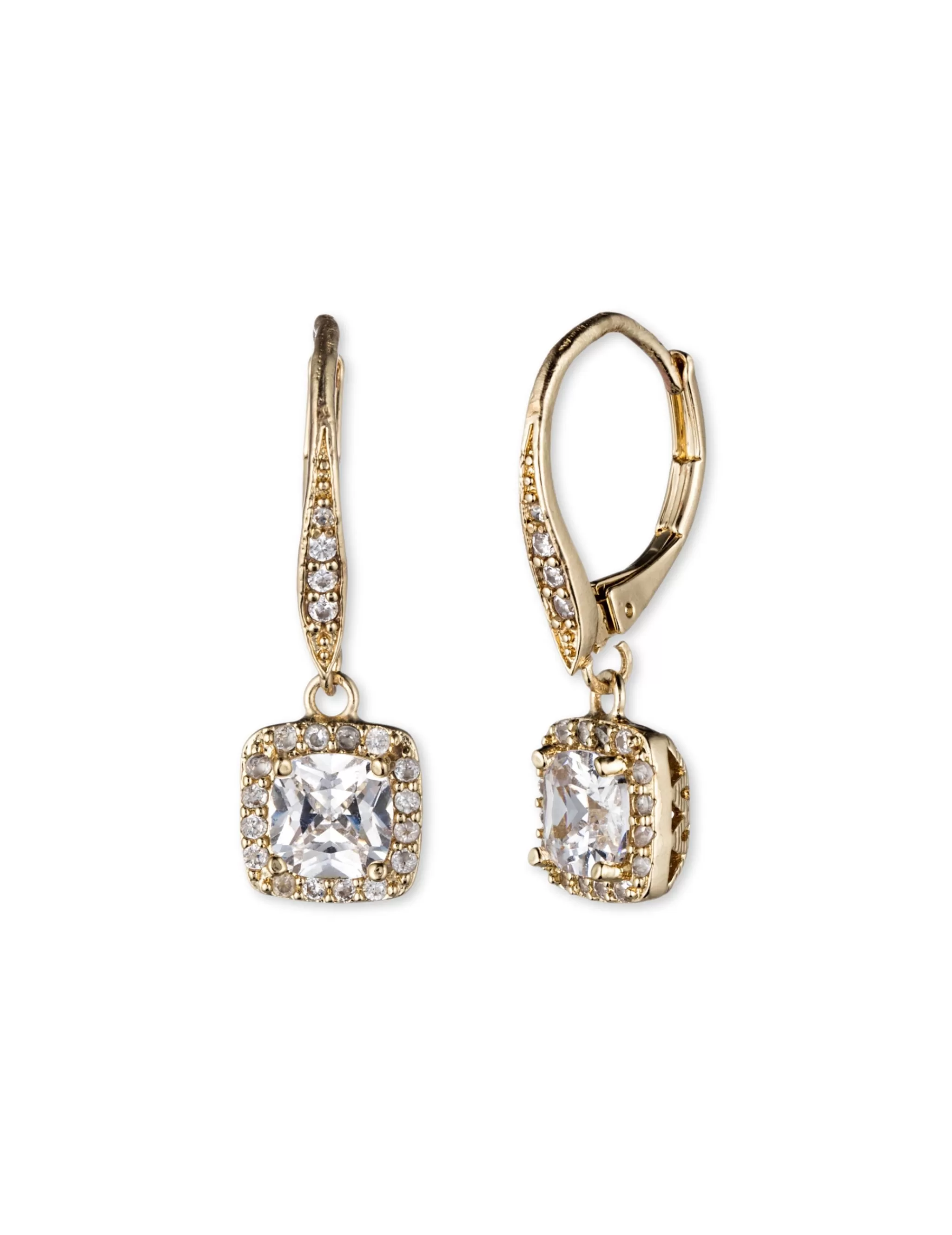 Sale Anne Klein CZ Single Stone Drop Earrings