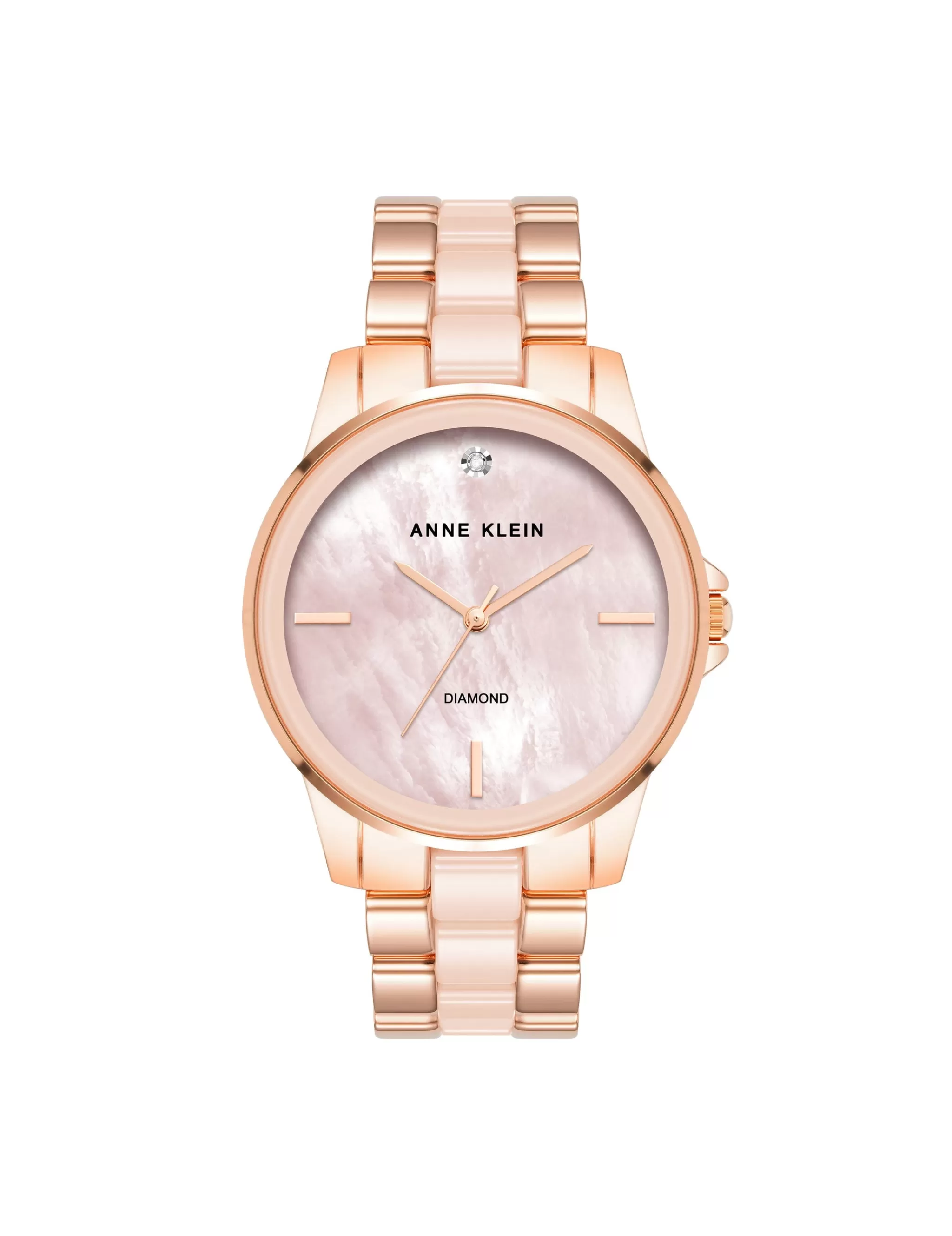 Best Sale Anne Klein Diamond Accented Ceramic Boyfriend Watch- Sale