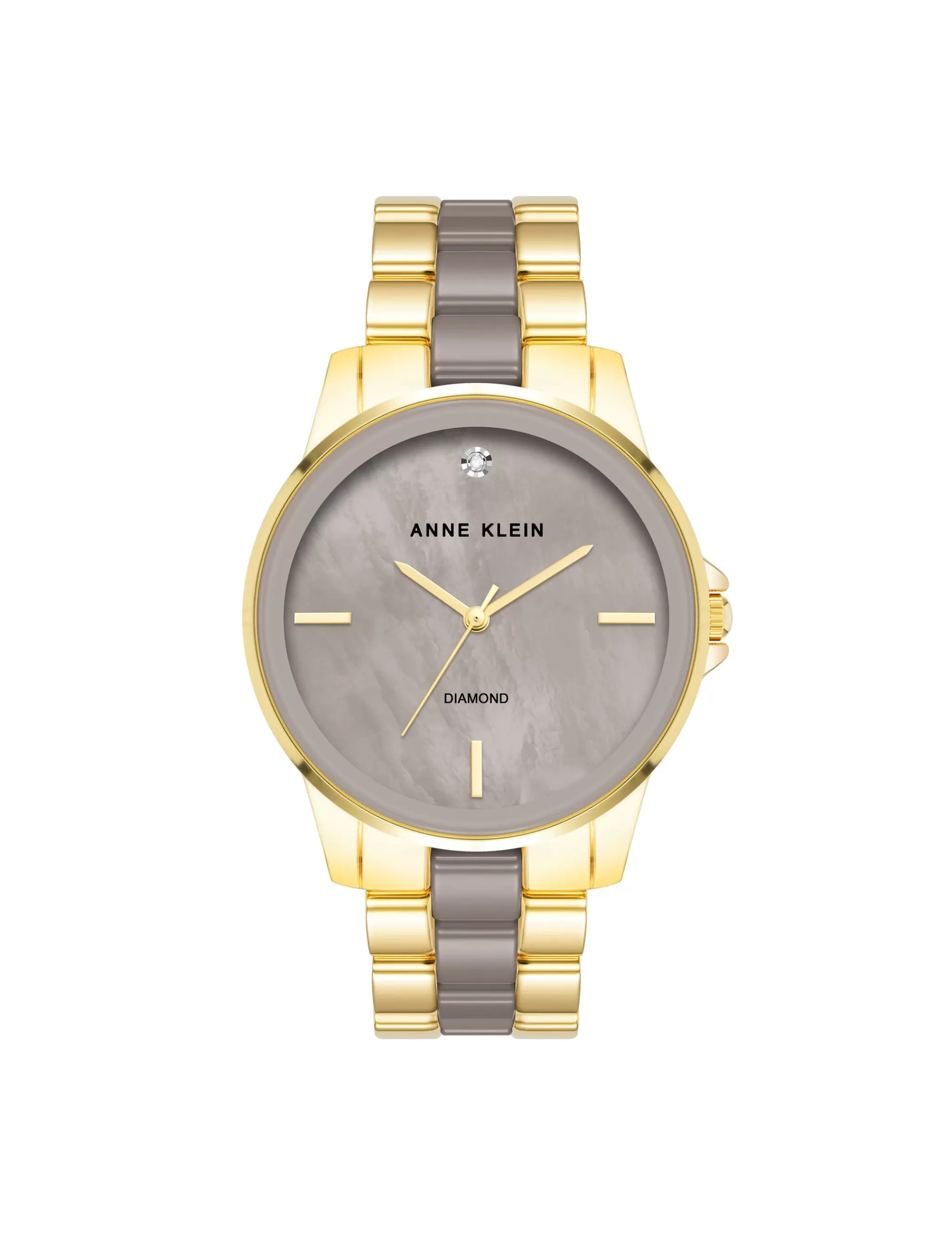 Fashion Anne Klein Diamond Accented Ceramic Boyfriend Watch- Sale