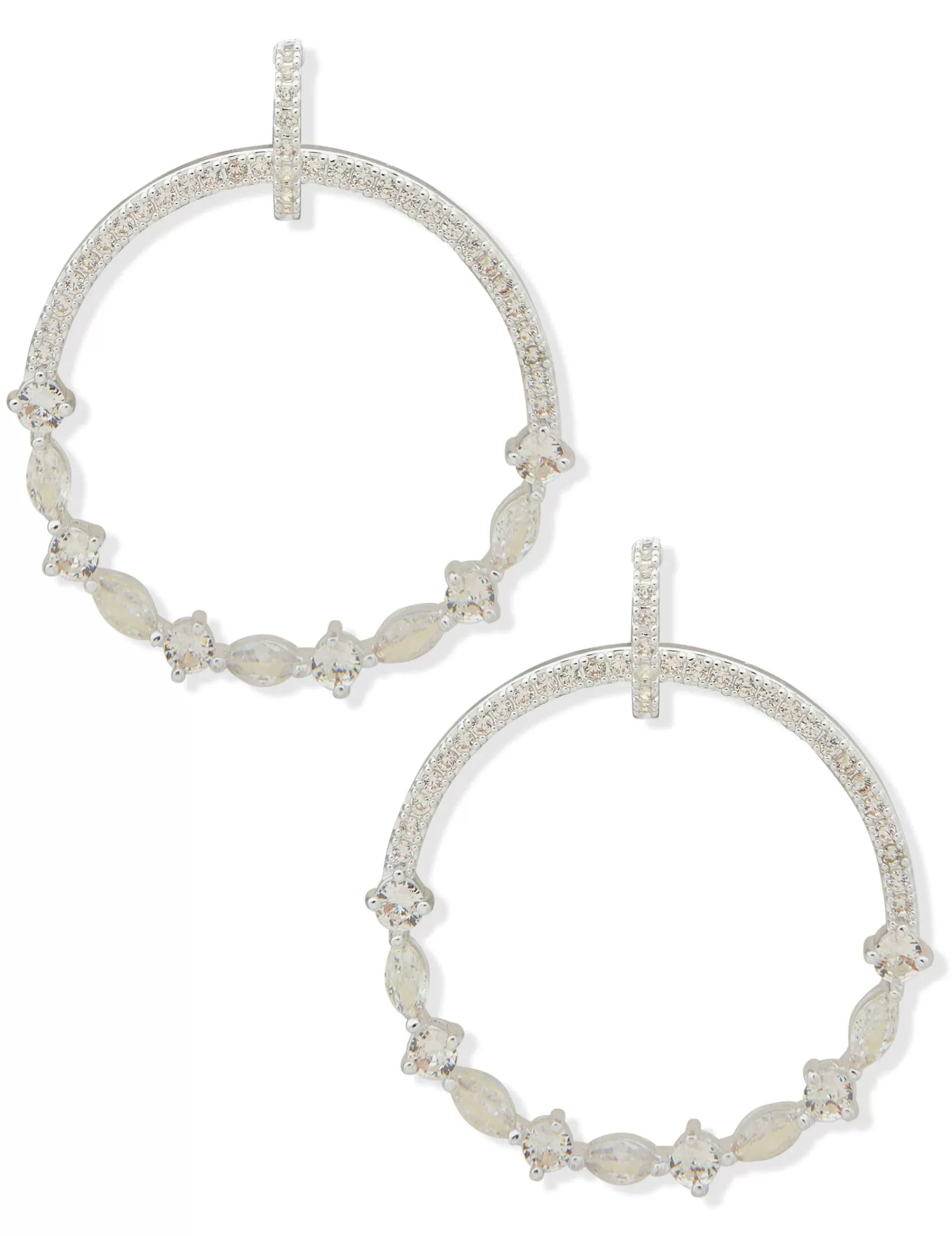Fashion Anne Klein Drop Hoop Earring