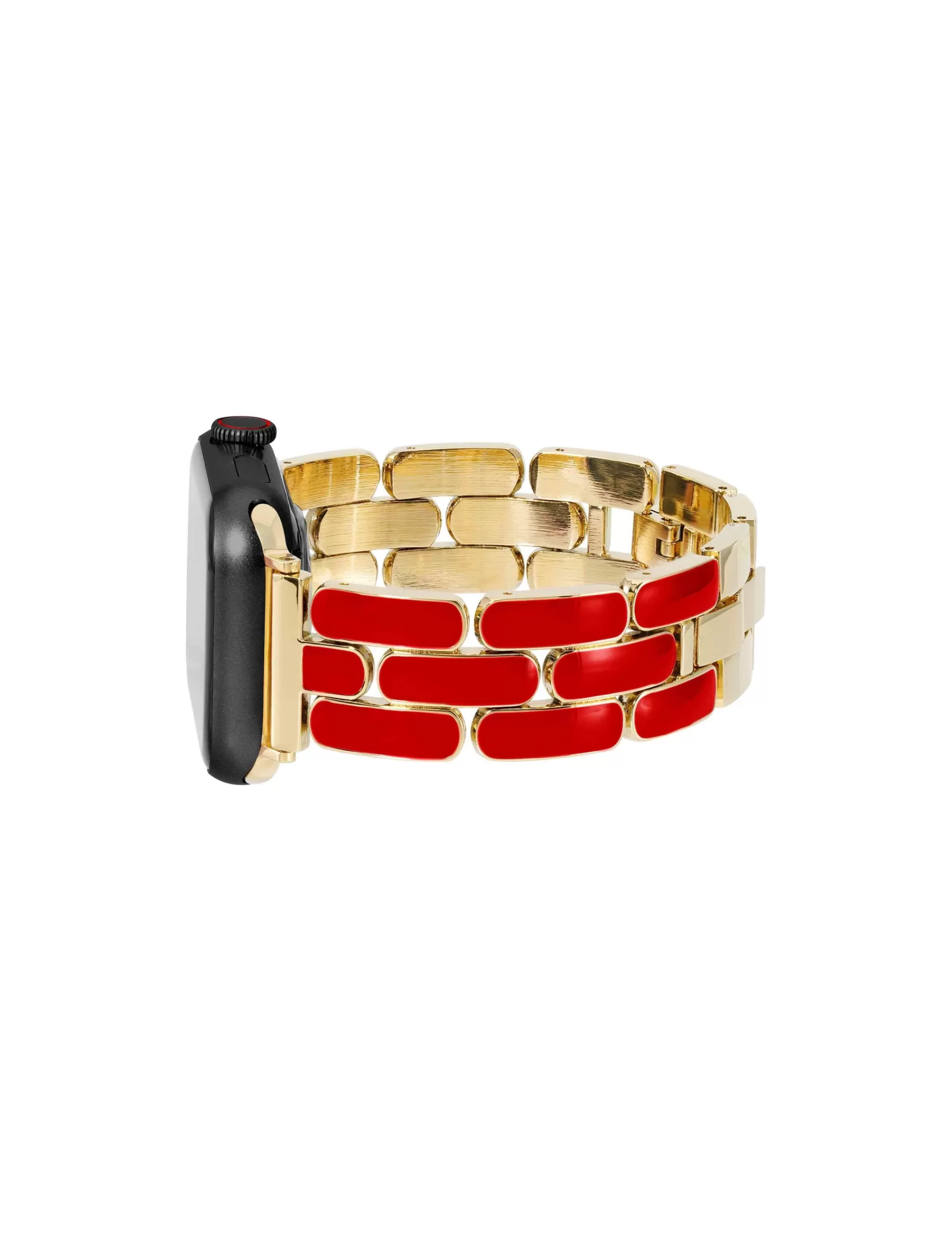 Outlet Anne Klein Enamel Link Bracelet For Apple Watch® Red/Gold-Tone