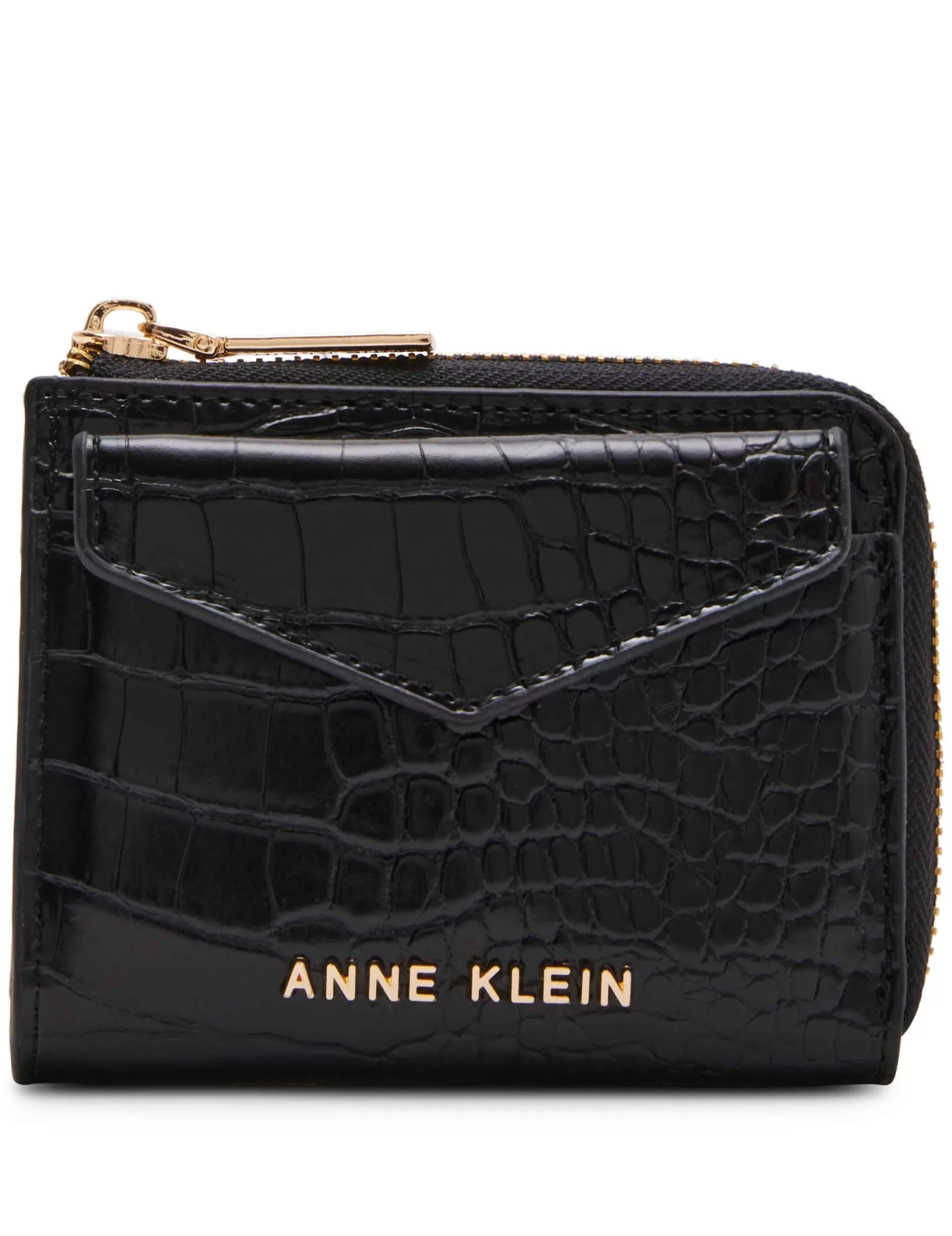 Outlet Anne Klein Envelope Flap Curved Wallet In Croco
