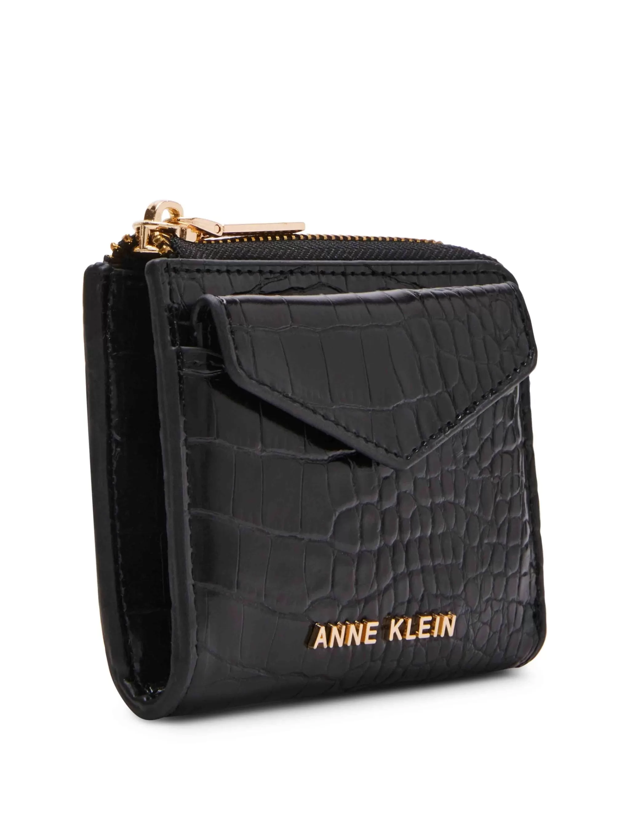 Outlet Anne Klein Envelope Flap Curved Wallet In Croco