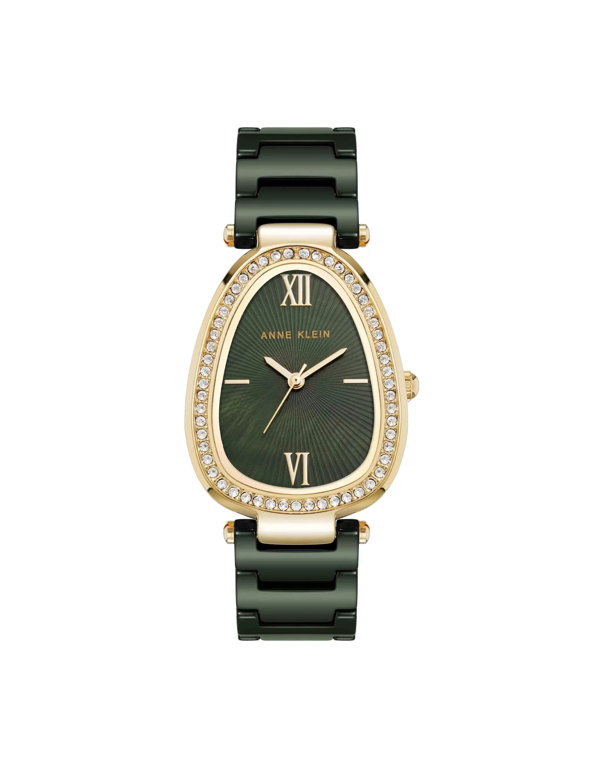 Best Sale Anne Klein Estate Ceramic Bracelet Watch Green/Gold-Tone
