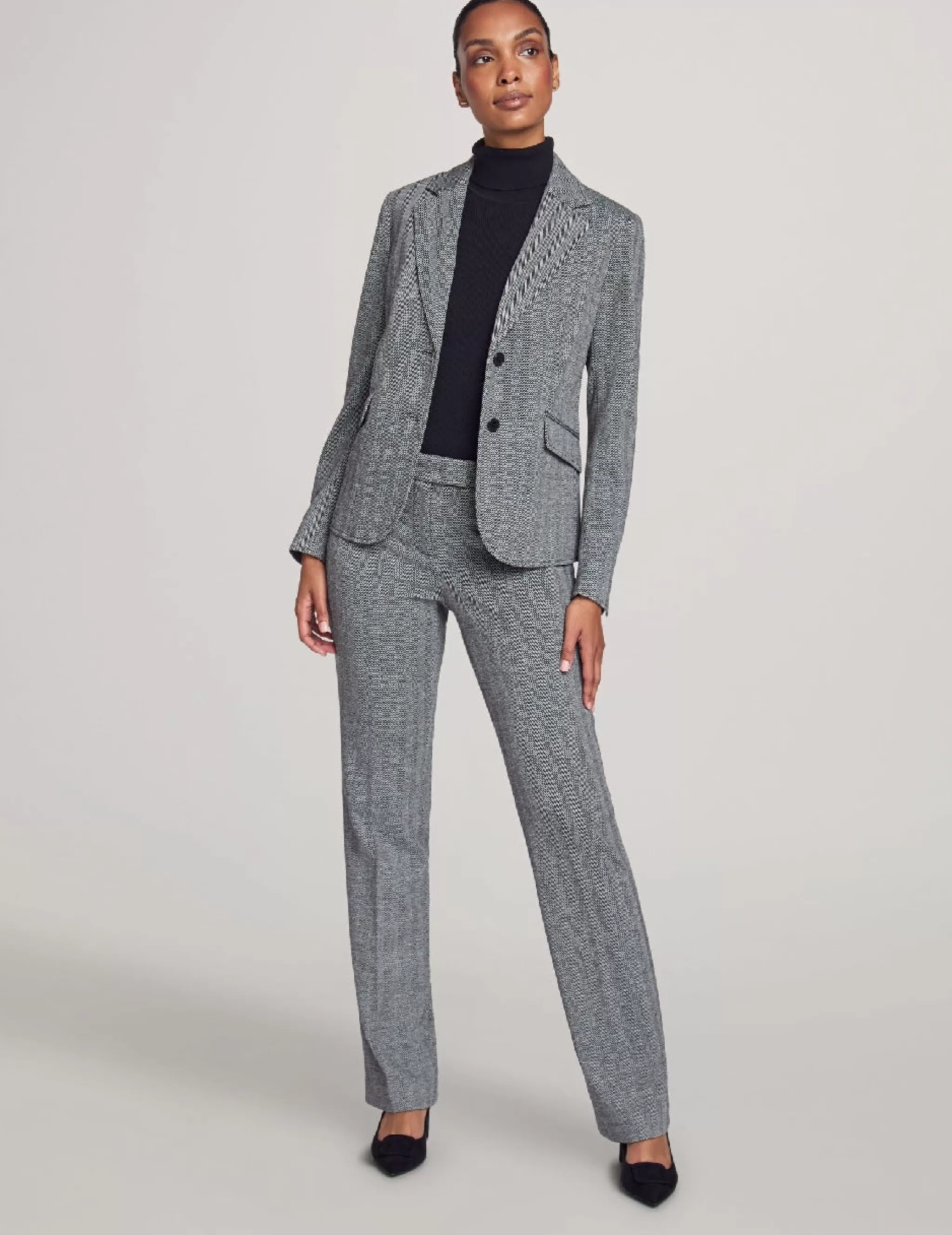 Shop Anne Klein Executive Collection Two Button Jacket With Pants And Skirt Anne Black Combo