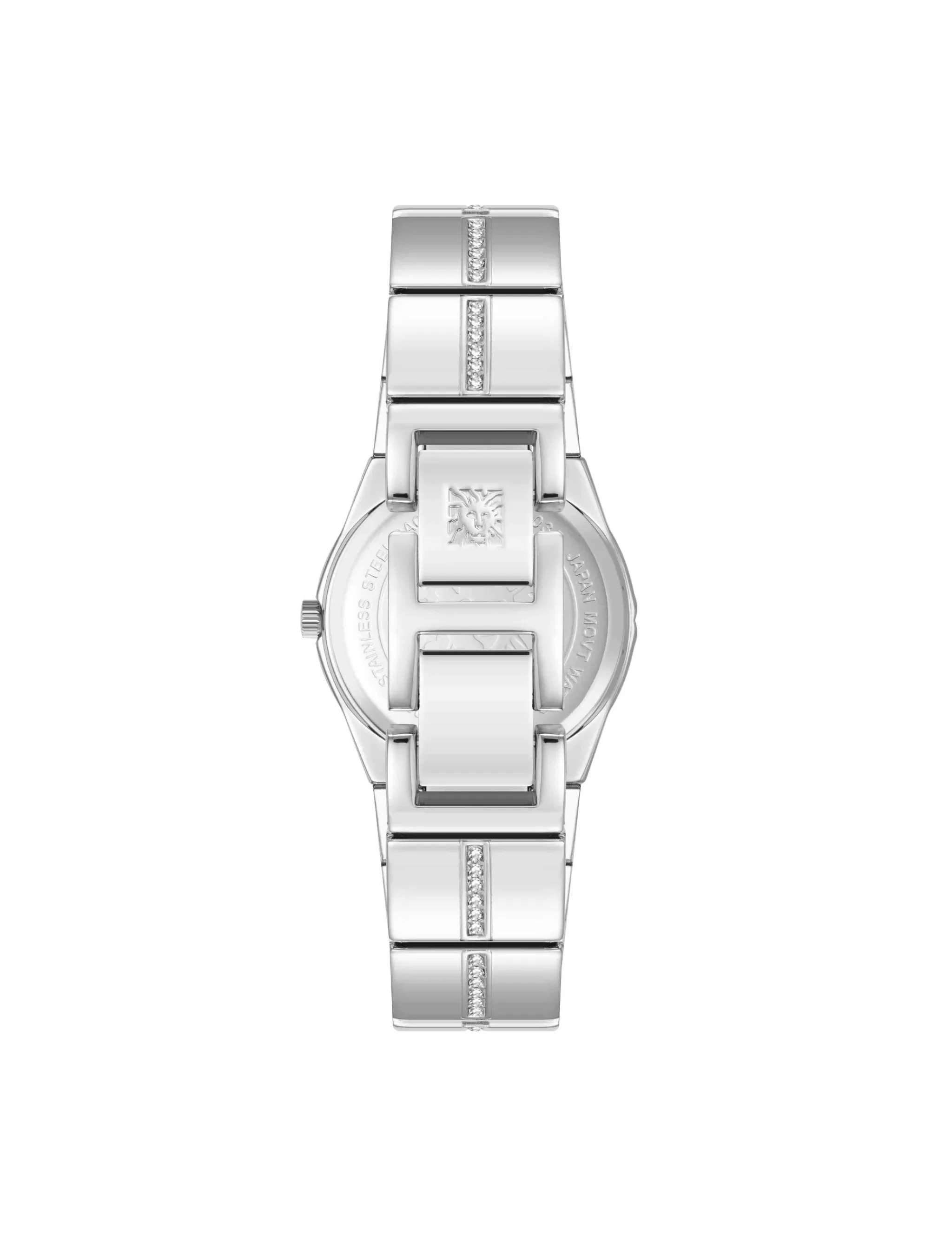 Fashion Anne Klein Faceted Crystal Bezel Watch