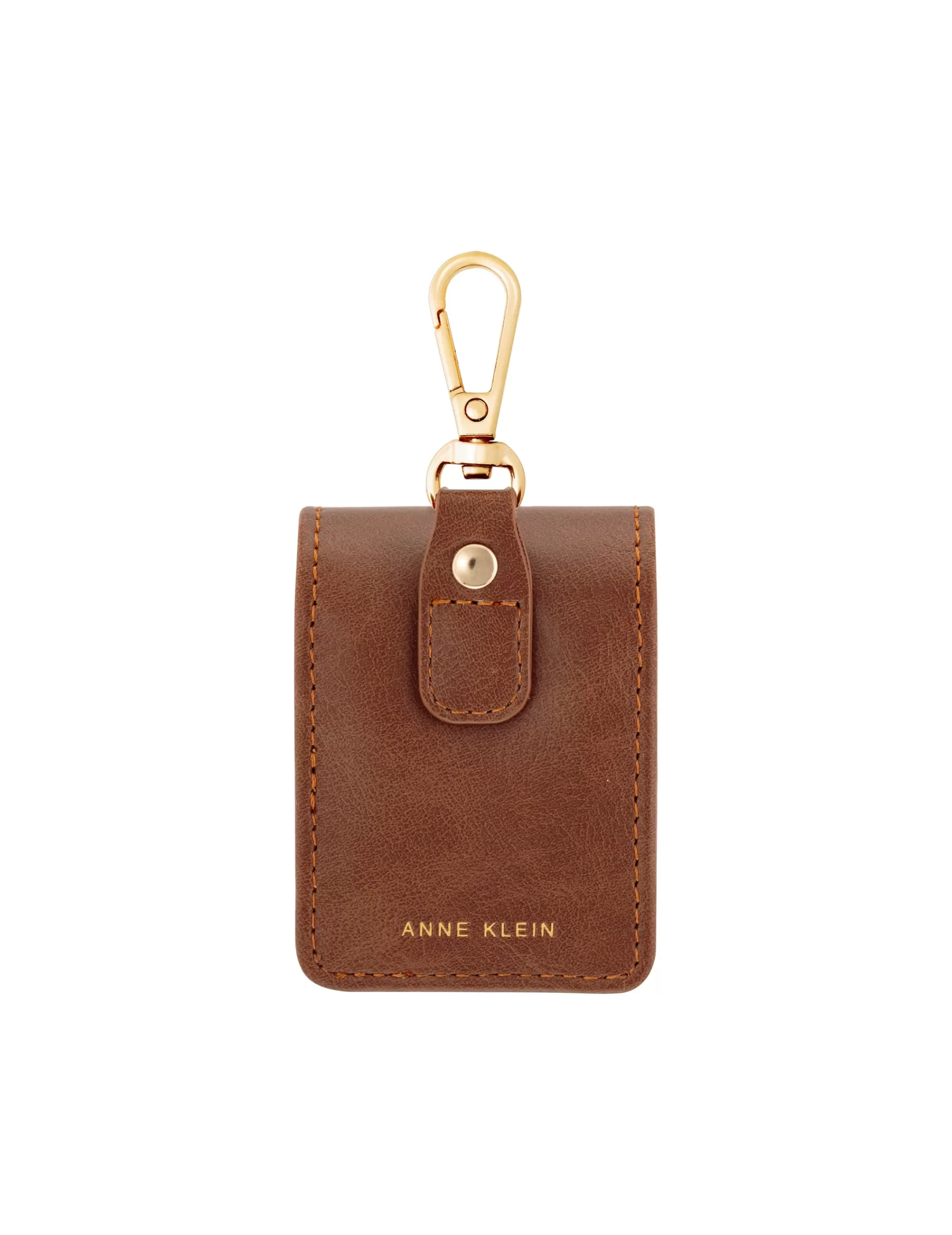 Best Sale Anne Klein Faux Leather Airpods® Case With Spring Clip- UNPUBLISH