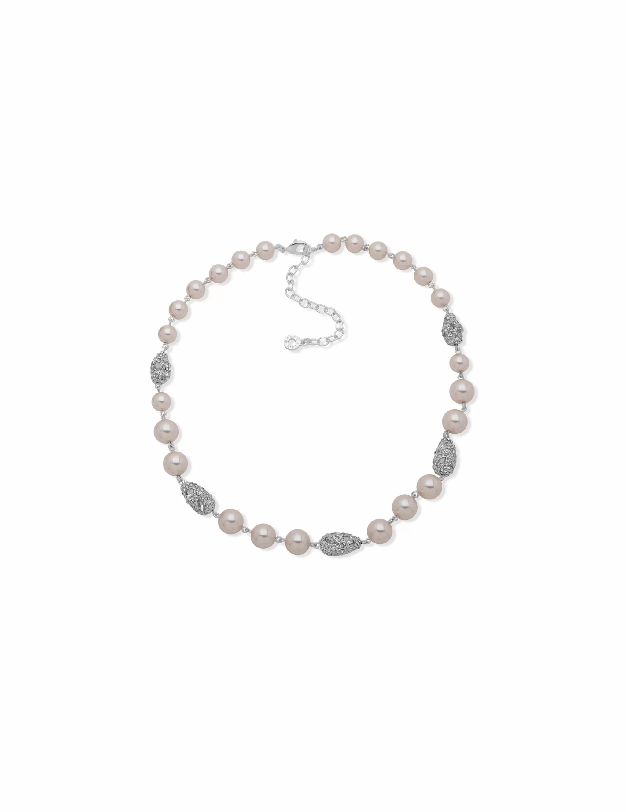 Sale Anne Klein Faux Pearl & Crystal Nuggets Necklace